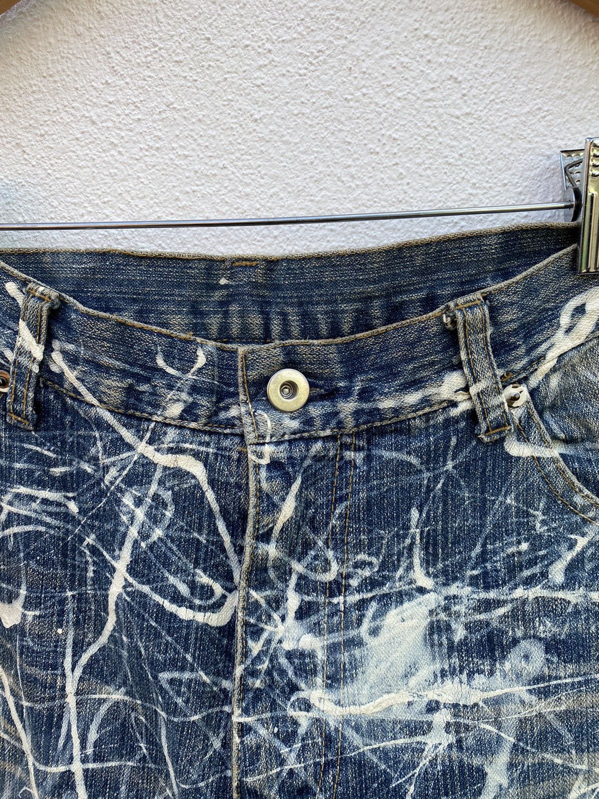 Japanese Brand Custom X Painter Distressed All over Jeans Size US 35 - 3 Thumbnail