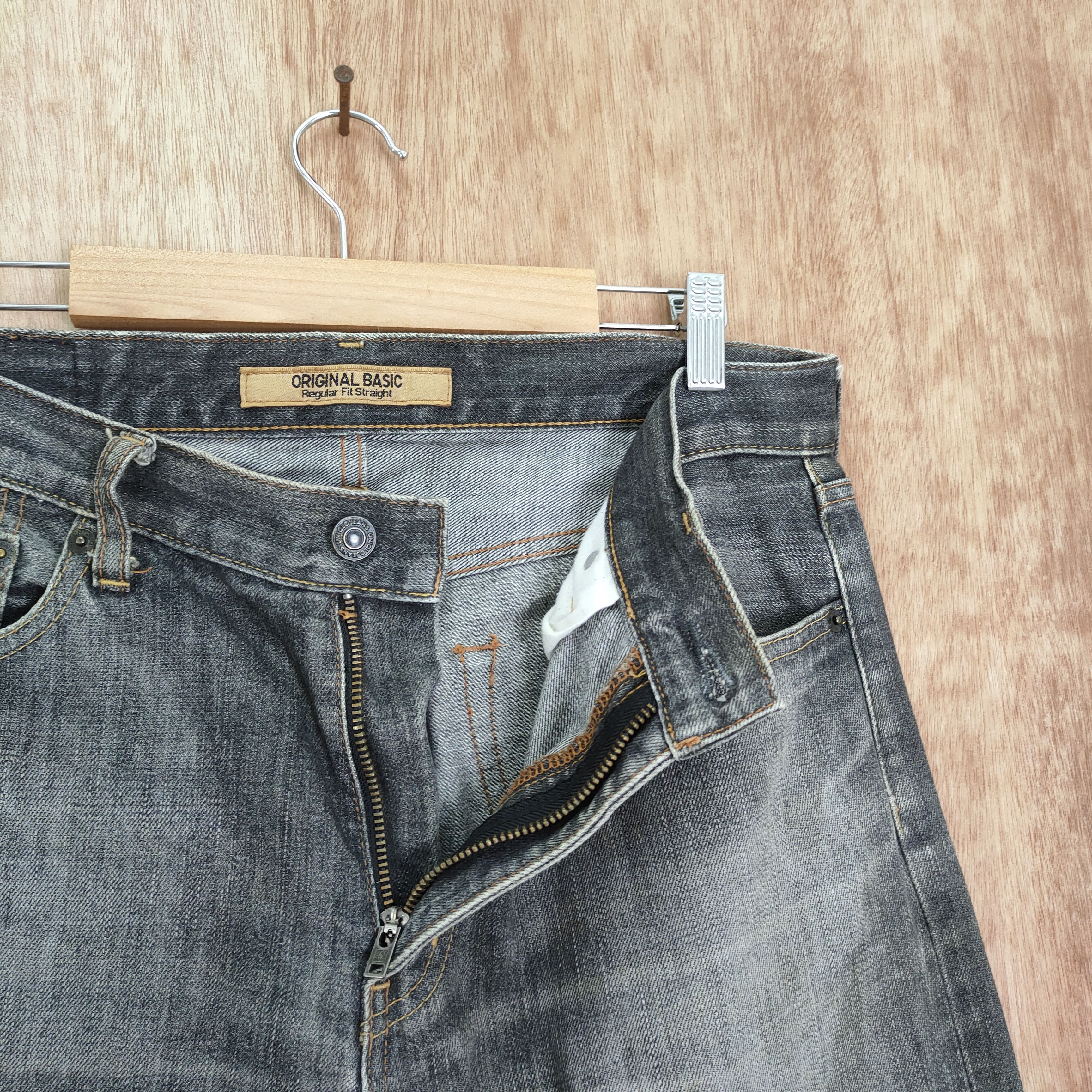 Japanese Brand VINTAGE JAPANESE FADED BLACK DENIM JEANS PANTS Size US 32 / EU 48 - 6 Thumbnail