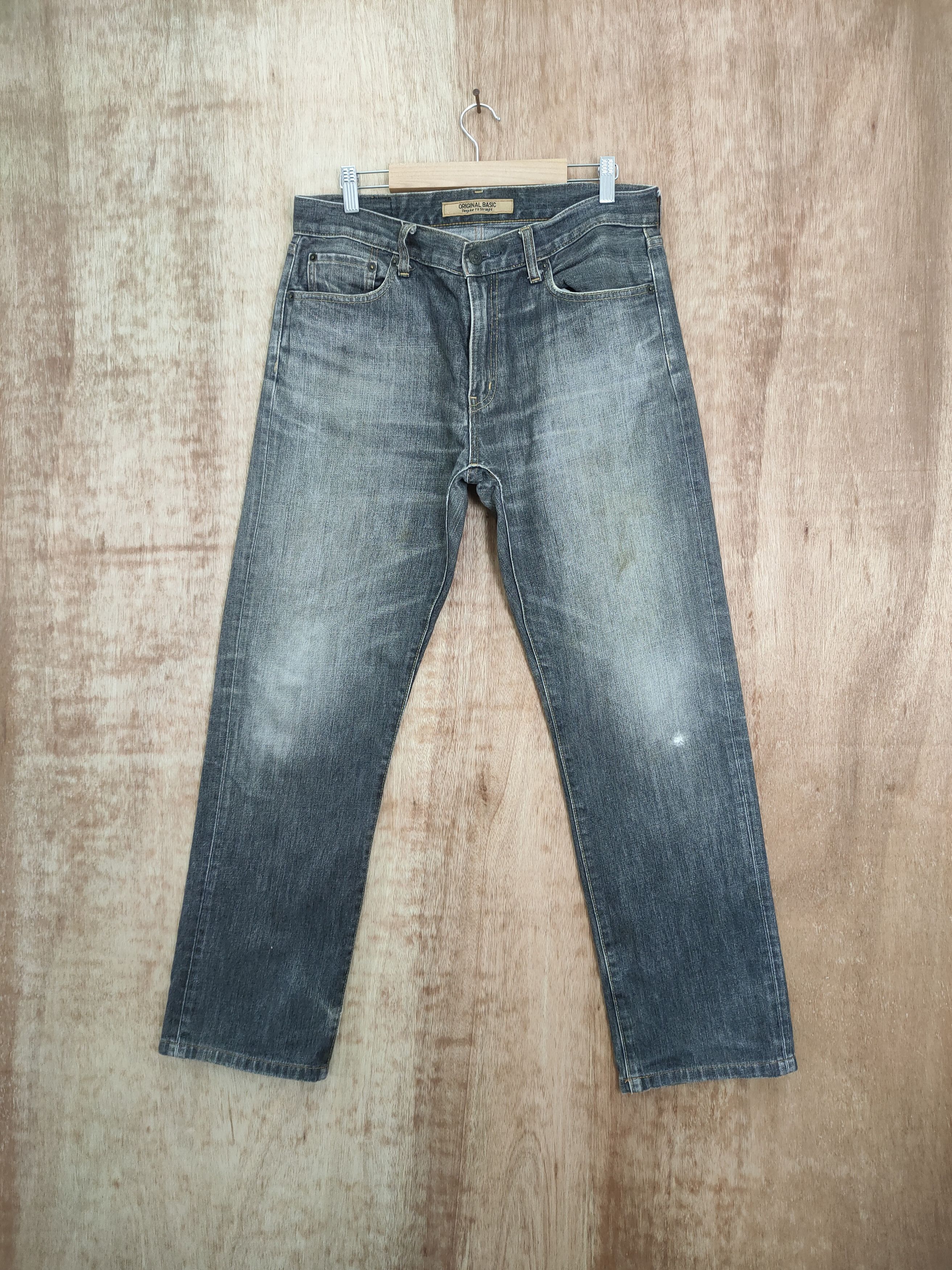 Japanese Brand VINTAGE JAPANESE FADED BLACK DENIM JEANS PANTS Size US 32 / EU 48 - 1 Thumbnail
