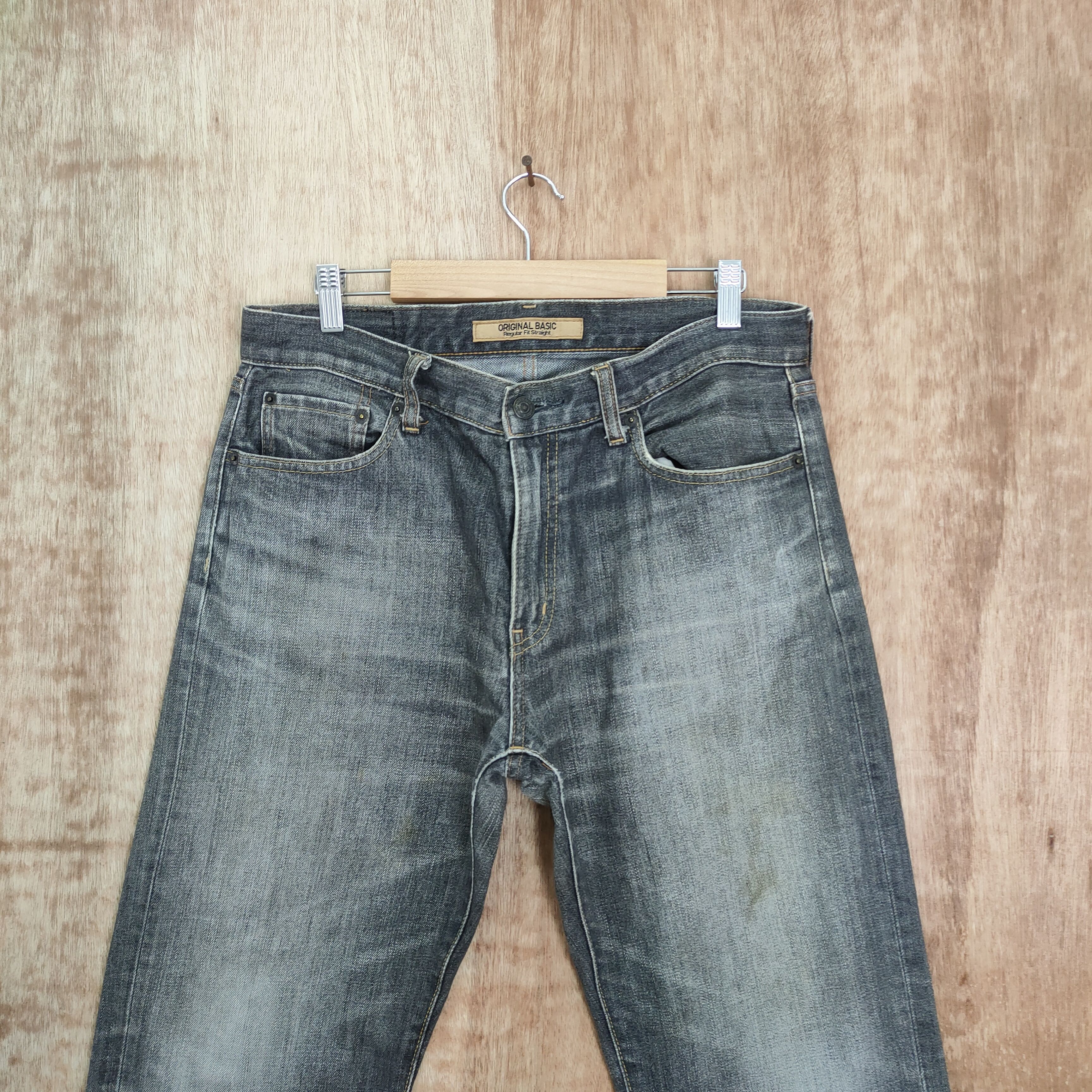 Japanese Brand VINTAGE JAPANESE FADED BLACK DENIM JEANS PANTS Size US 32 / EU 48 - 2 Thumbnail