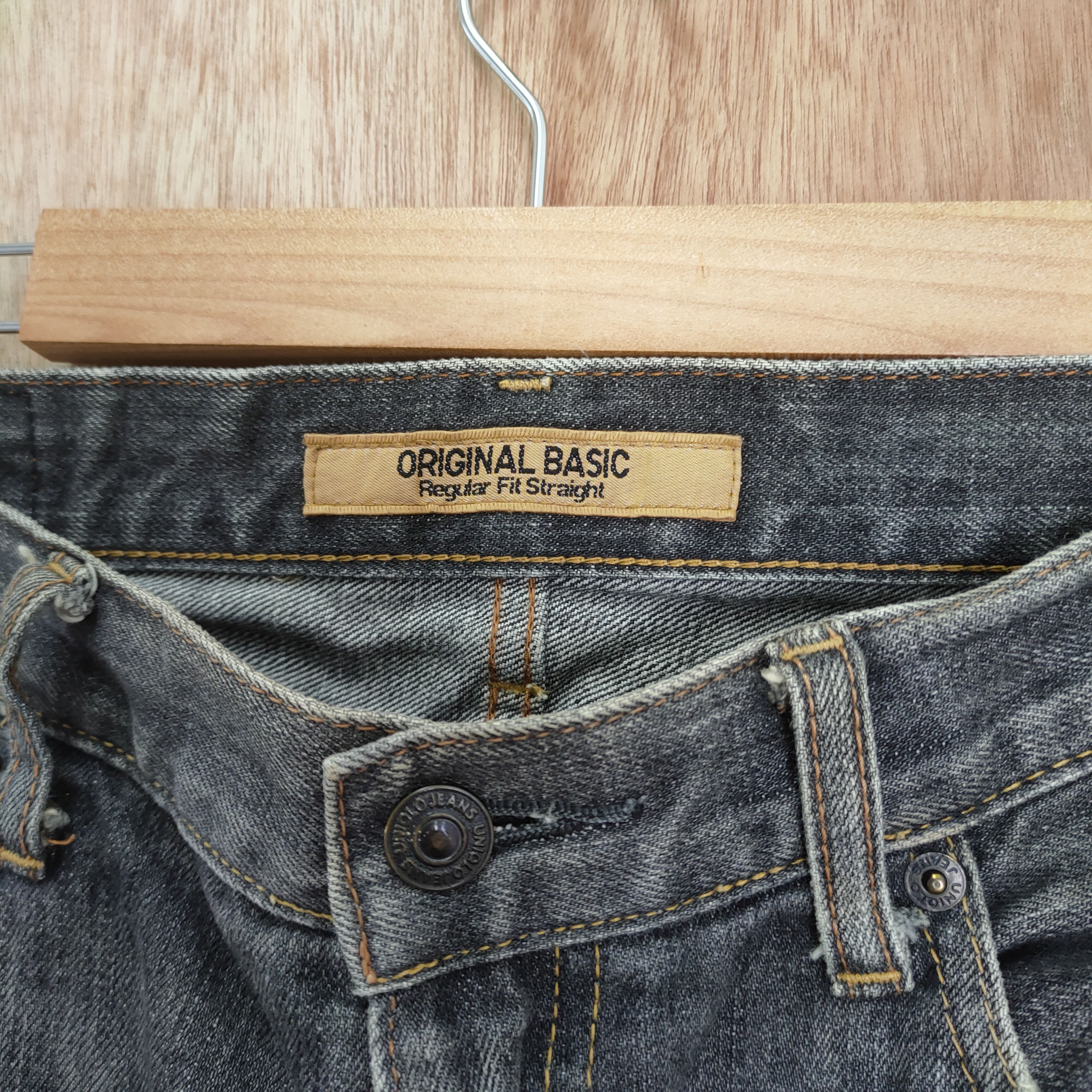 Japanese Brand VINTAGE JAPANESE FADED BLACK DENIM JEANS PANTS Size US 32 / EU 48 - 4 Thumbnail