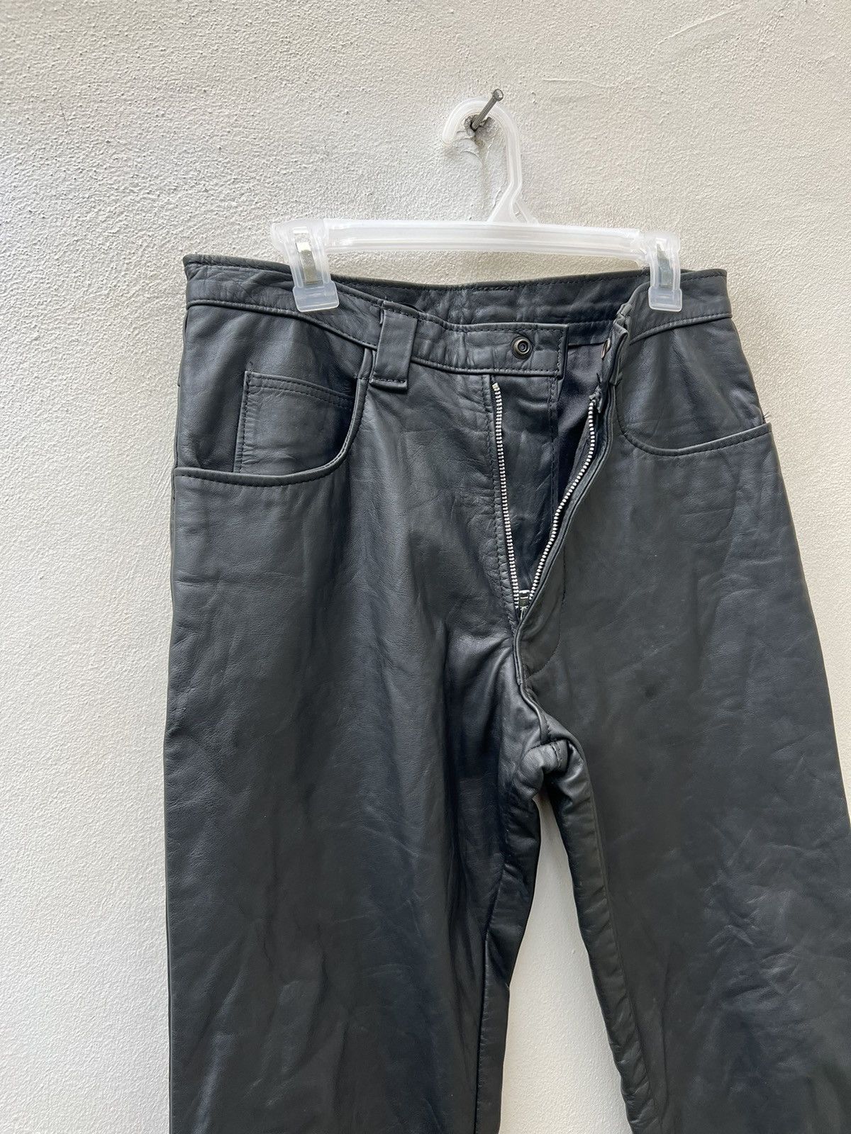 Ralph Lauren RRL Distressed Faded Black Denim Selvedge Cropped Slim Jeans Size US 29 - 6 Thumbnail