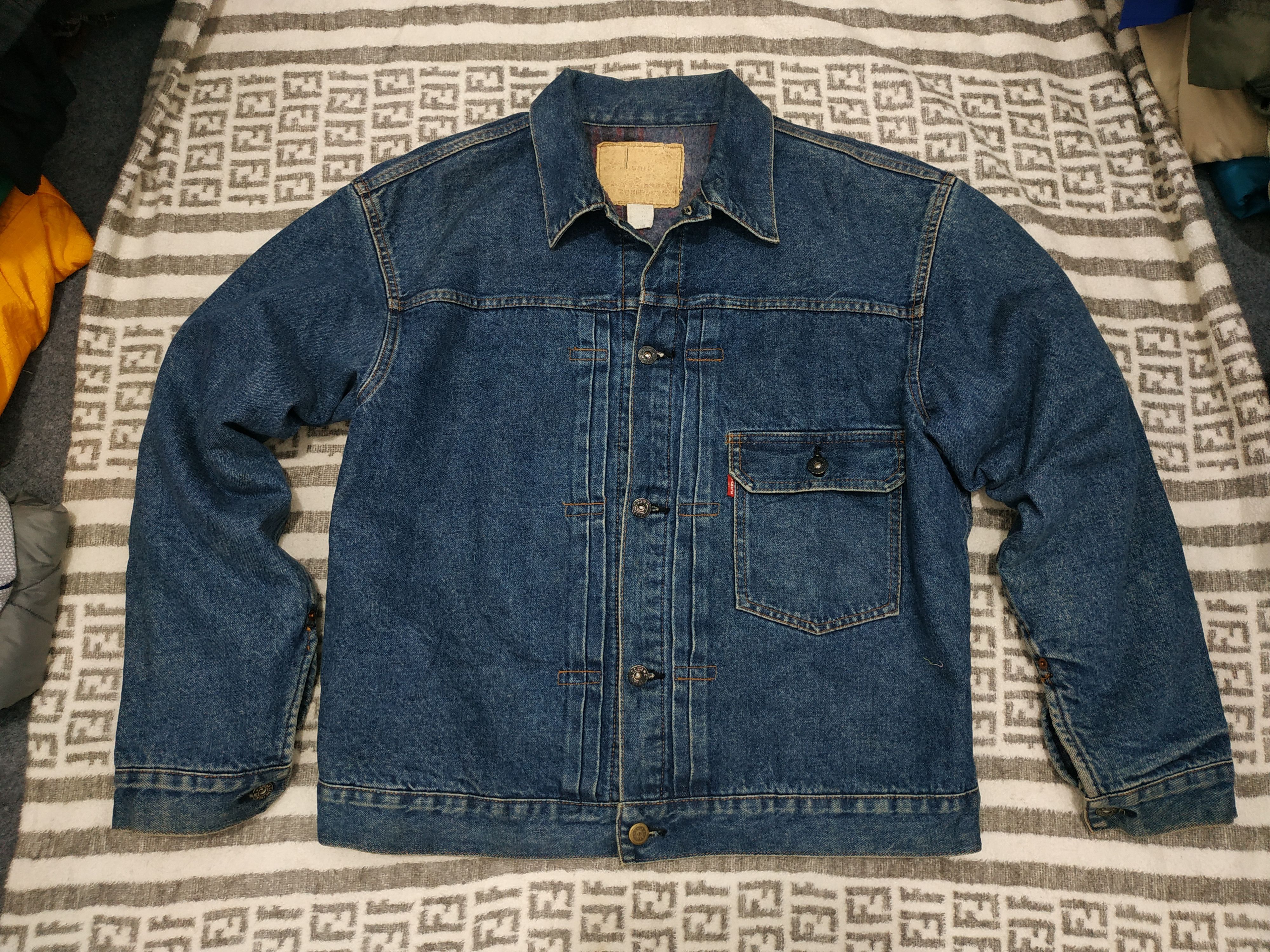 Sugar Cane 90'S Sugarcane Wool Lined Type I WWII Model Denim Jacket Size US M / EU 48-50 / 2 - 2 Thumbnail
