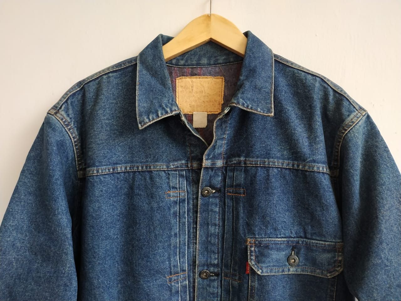 Sugar Cane 90'S Sugarcane Wool Lined Type I WWII Model Denim Jacket Size US M / EU 48-50 / 2 - 20 Thumbnail