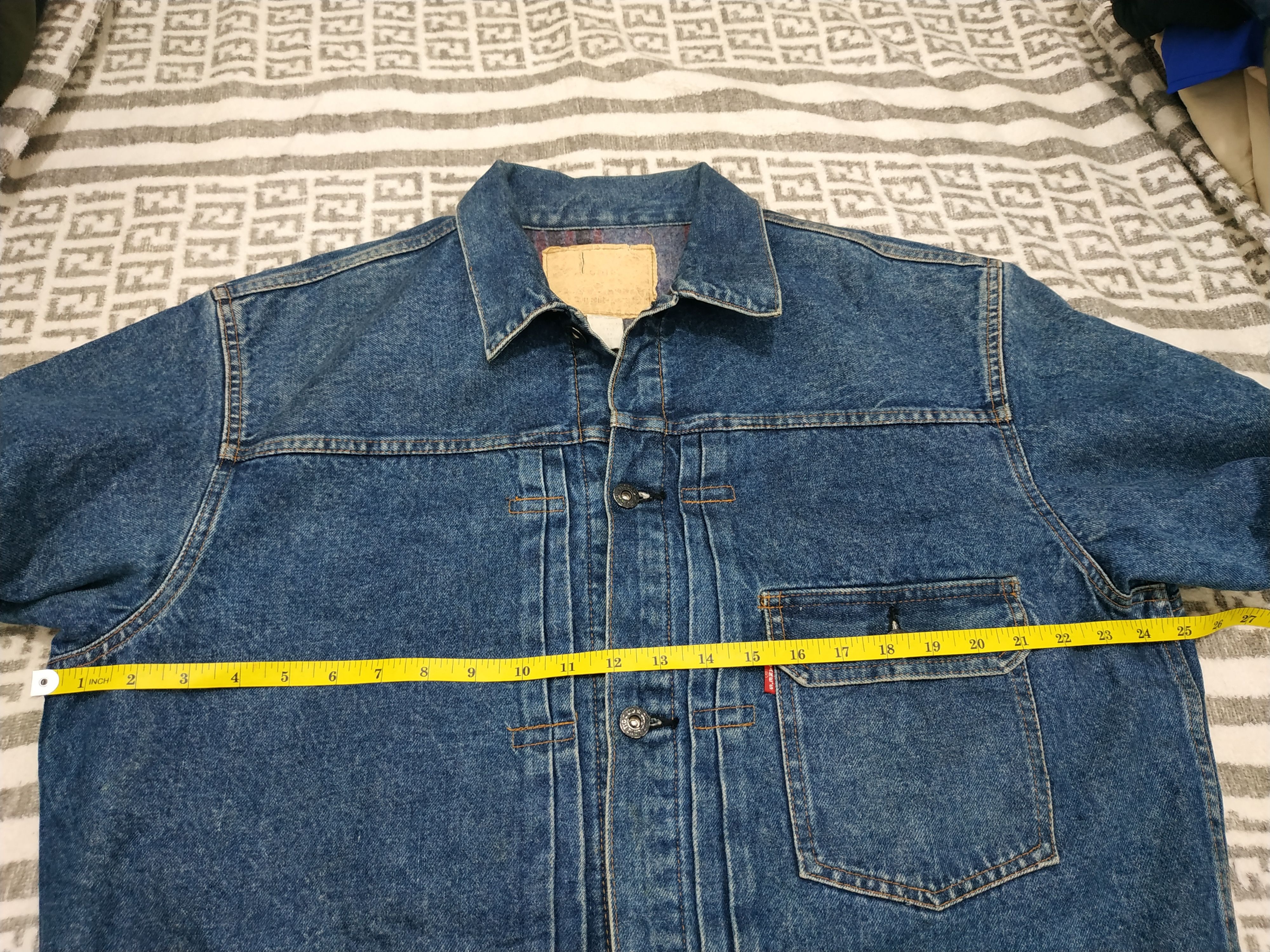 Sugar Cane 90'S Sugarcane Wool Lined Type I WWII Model Denim Jacket Size US M / EU 48-50 / 2 - 12 Thumbnail