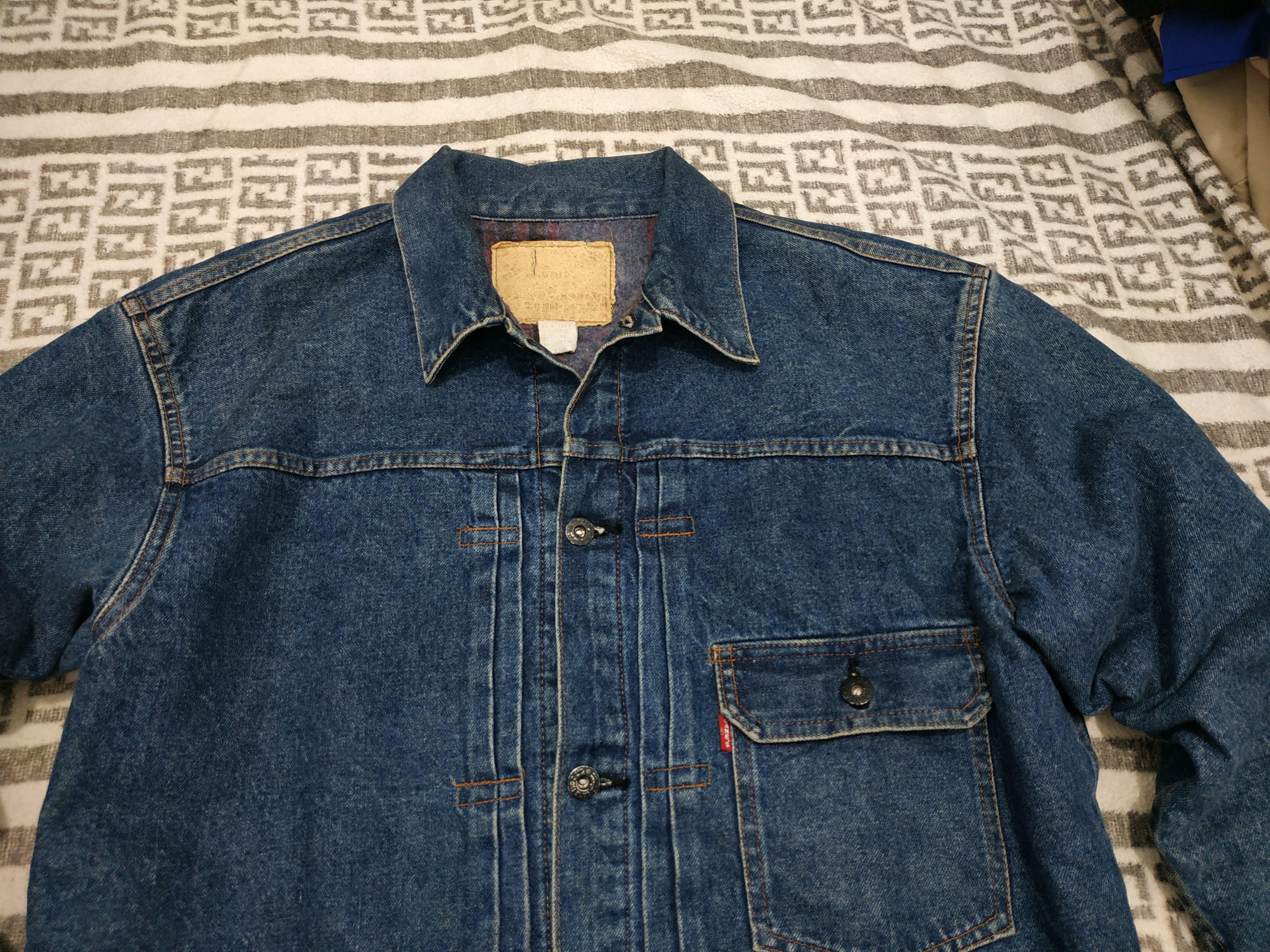 Sugar Cane 90'S Sugarcane Wool Lined Type I WWII Model Denim Jacket Size US M / EU 48-50 / 2 - 5 Thumbnail