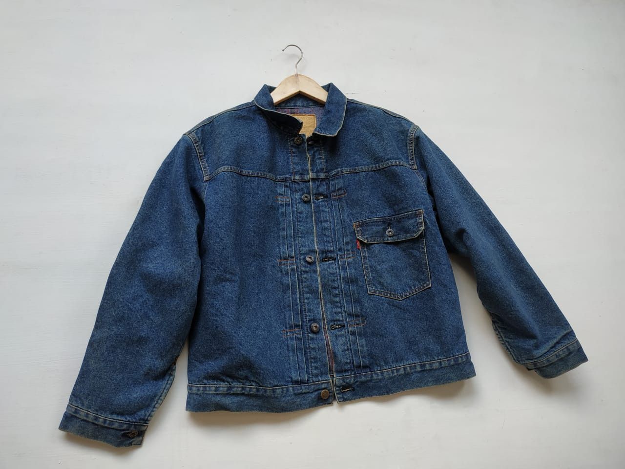 Sugar Cane 90'S Sugarcane Wool Lined Type I WWII Model Denim Jacket Size US M / EU 48-50 / 2 - 16 Thumbnail
