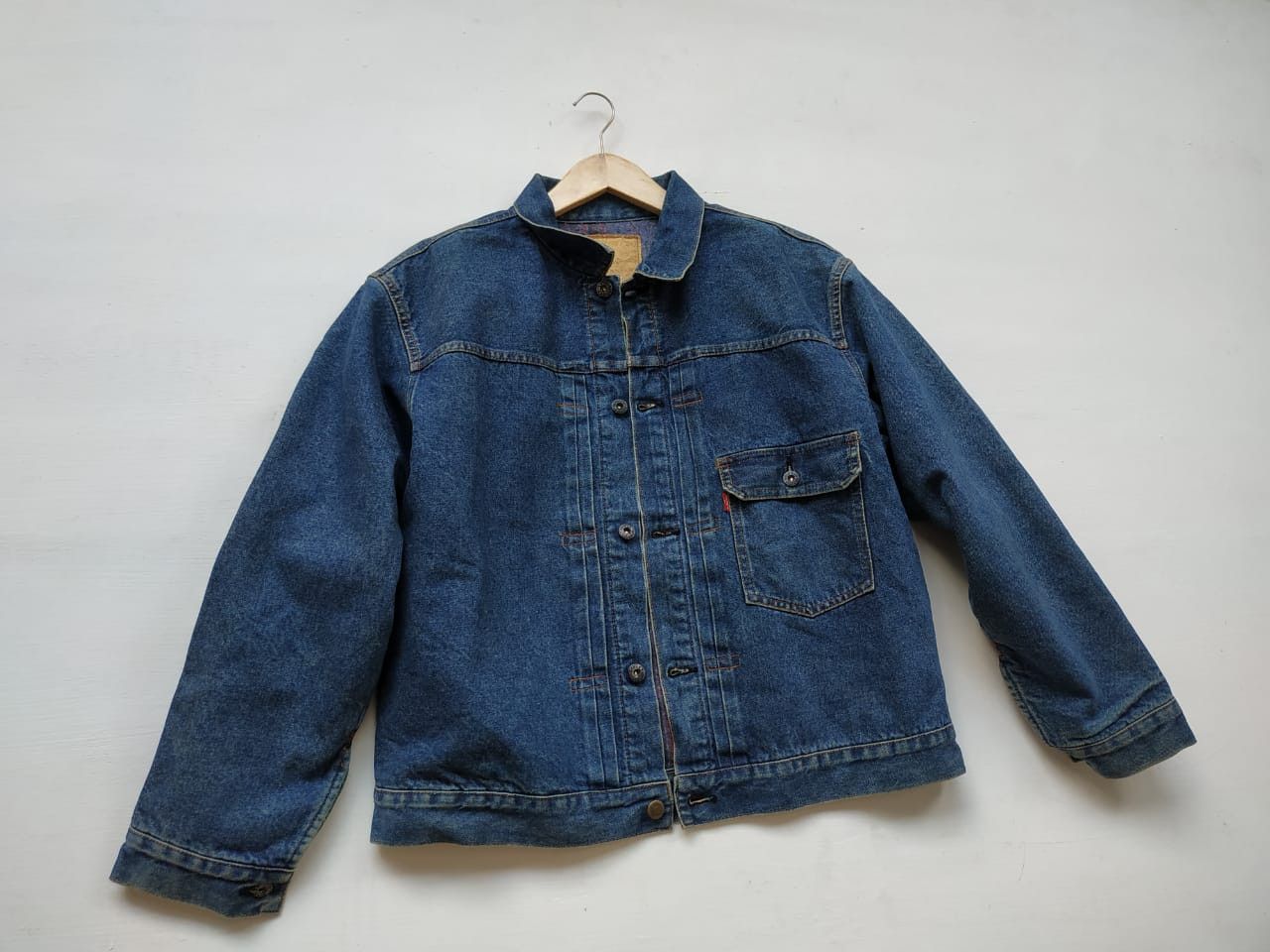 Sugar Cane 90'S Sugarcane Wool Lined Type I WWII Model Denim Jacket Size US M / EU 48-50 / 2 - 15 Thumbnail