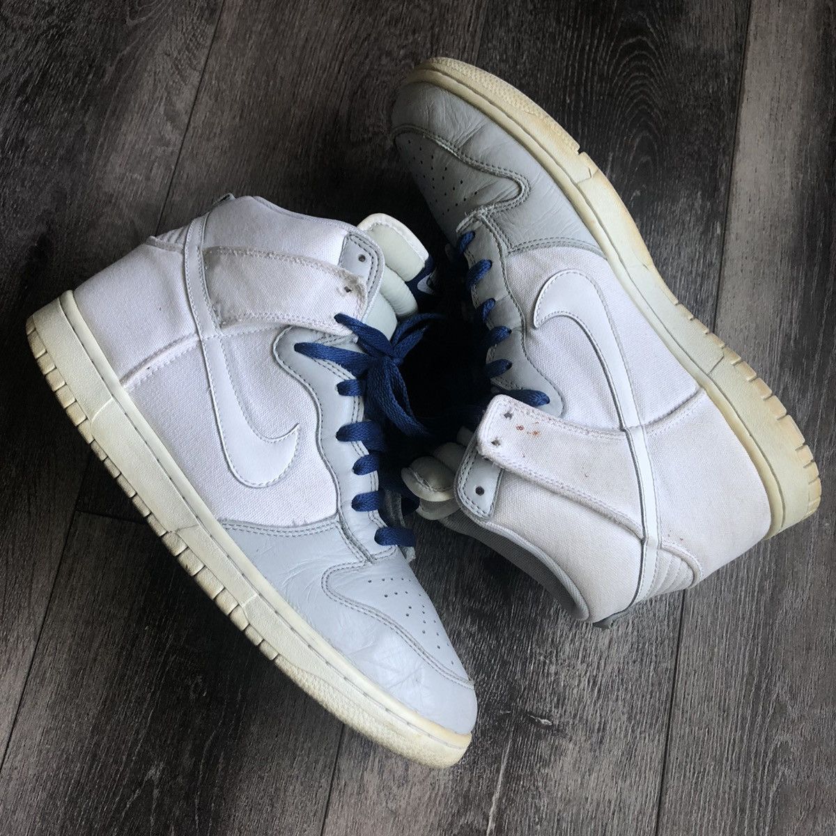 Nike Vintage Nike Dunk High White Shoes 2012 317982-125 Size US 10.5 / EU 43-44 - 1 Thumbnail