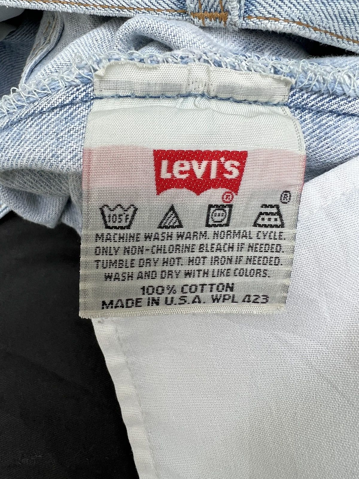 Levi's Vintage 1995 Levi’s 501 Rips Fade Light Blue Denim Jeans Size US 30 / EU 46 - 24 Thumbnail
