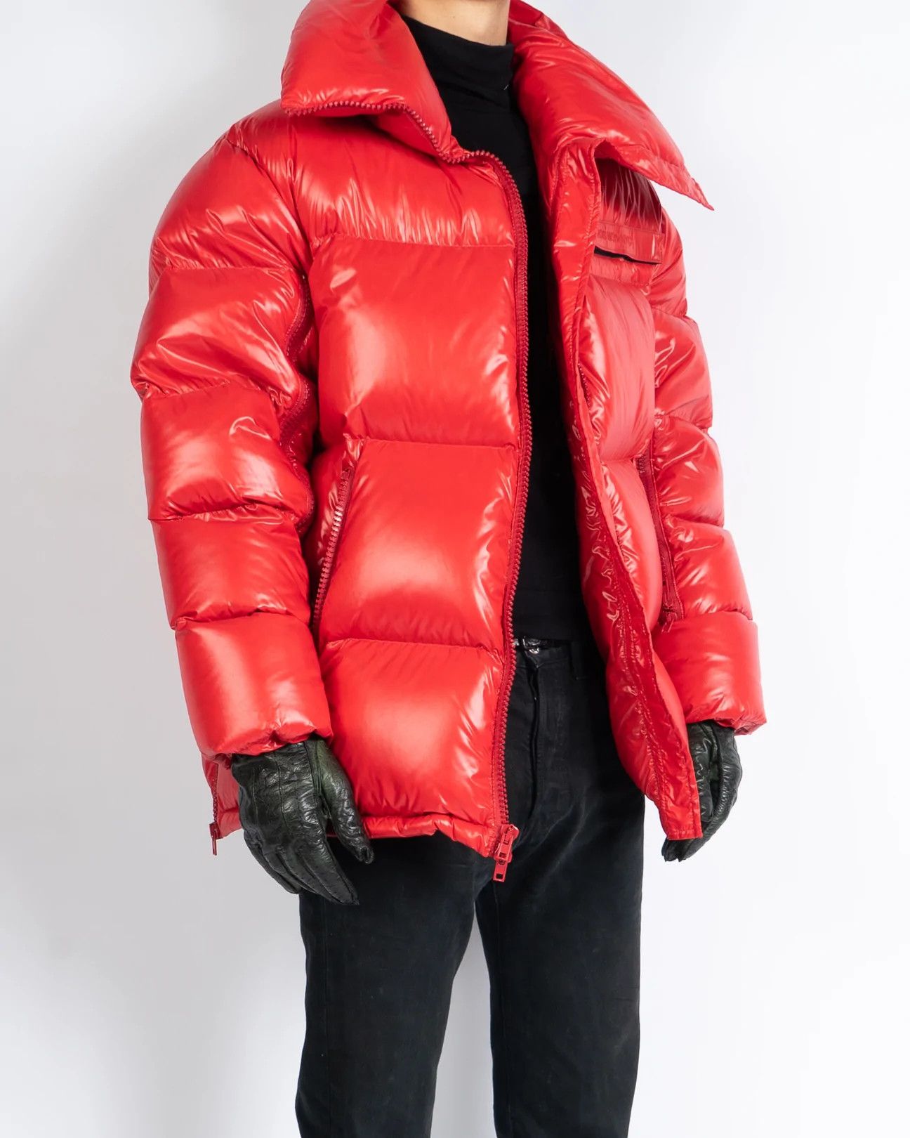 Calvin Klein 205W39NYC × Raf Simons Red Oversized Puffer Jacket Size US M / EU 48-50 / 2 - 8 Thumbnail
