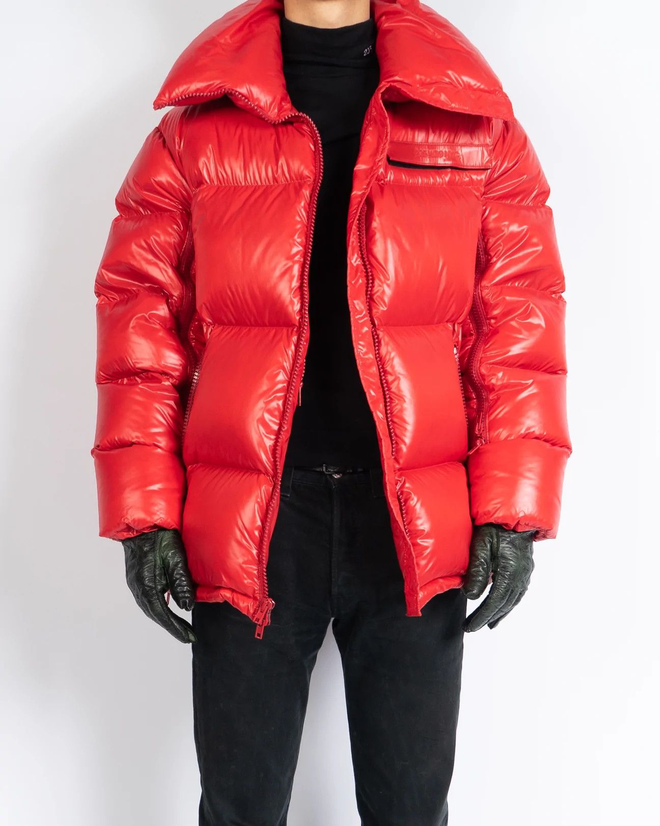 Calvin Klein 205W39NYC × Raf Simons Red Oversized Puffer Jacket Size US M / EU 48-50 / 2 - 7 Thumbnail