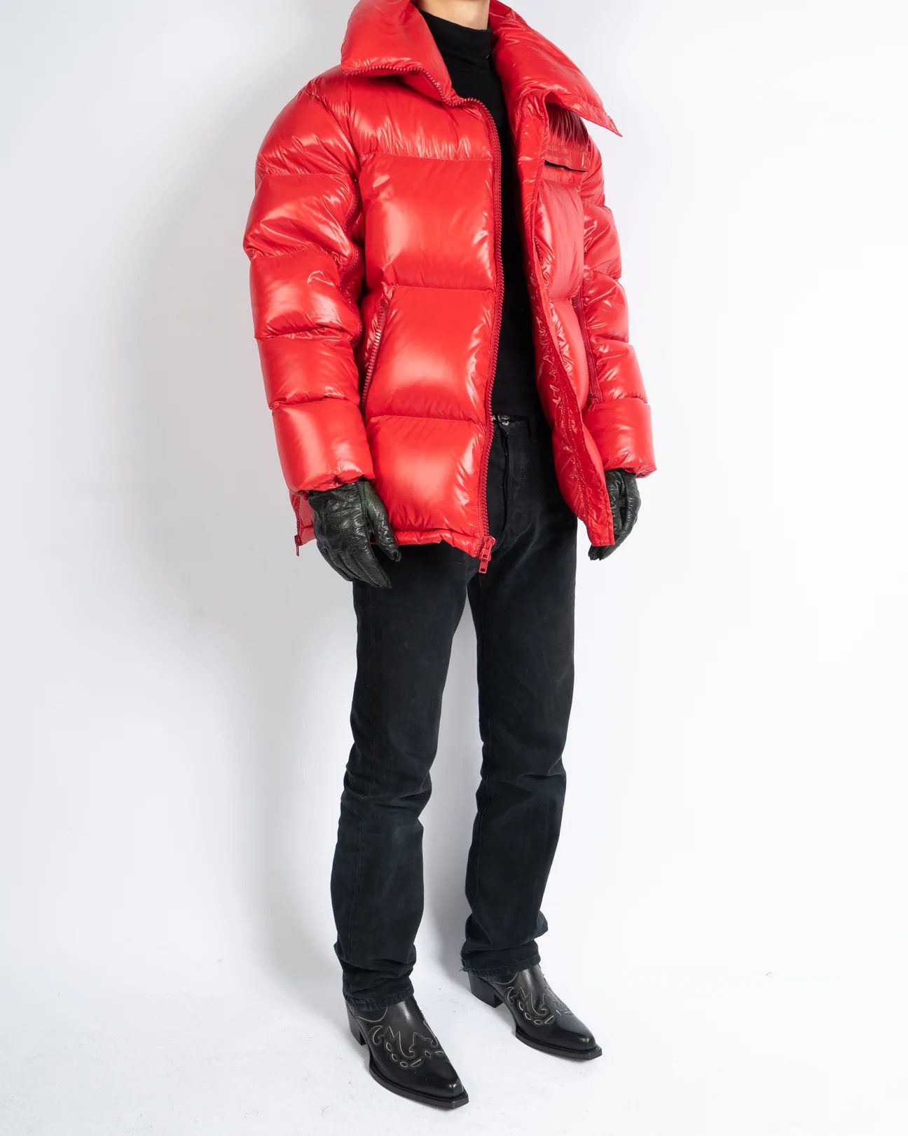 Calvin Klein 205W39NYC × Raf Simons Red Oversized Puffer Jacket Size US M / EU 48-50 / 2 - 9 Thumbnail