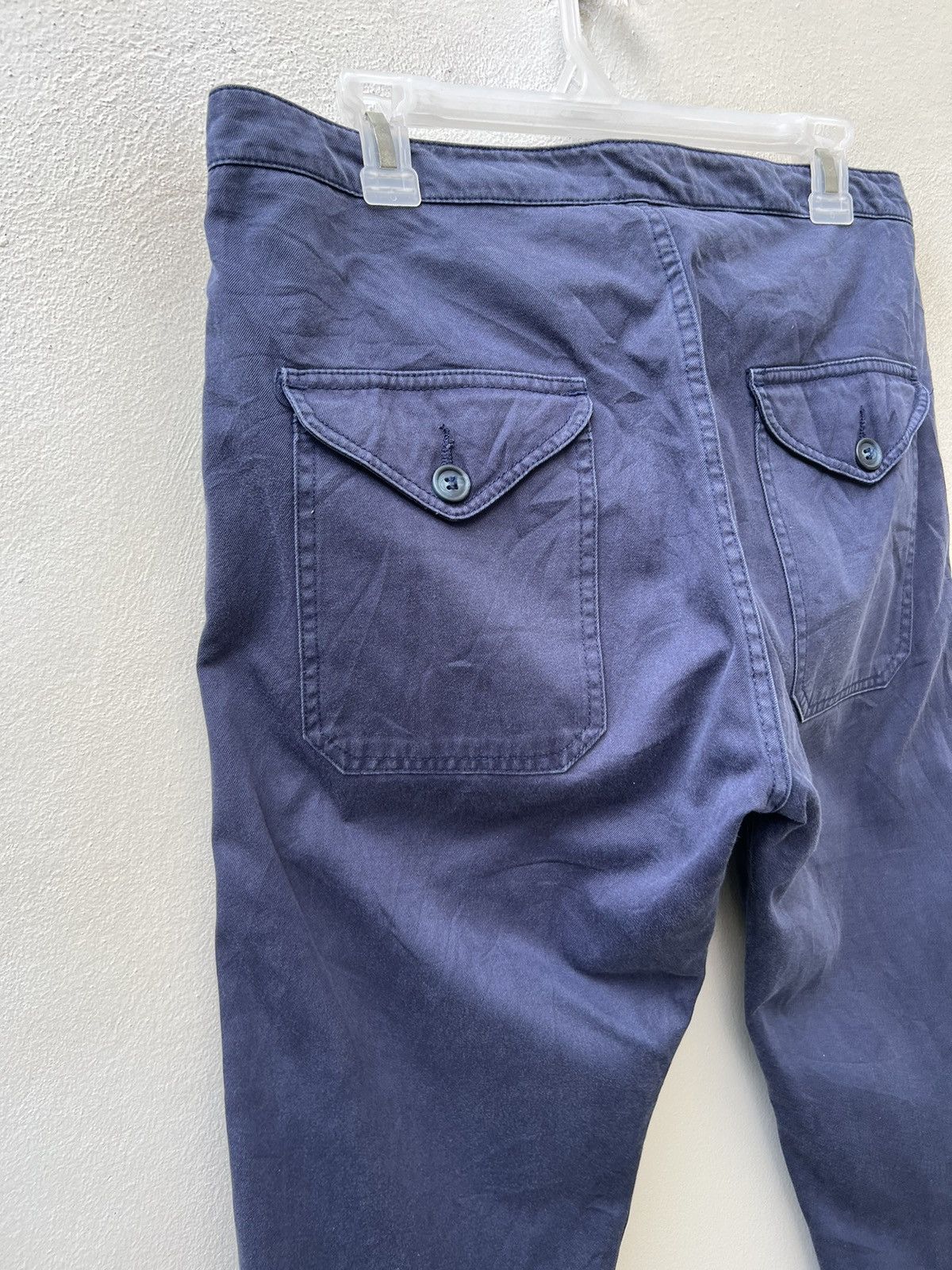 Bleu De Paname Fade French Indigo Blue de Paname France Cropped Work Pant Size US 31 - 14 Thumbnail