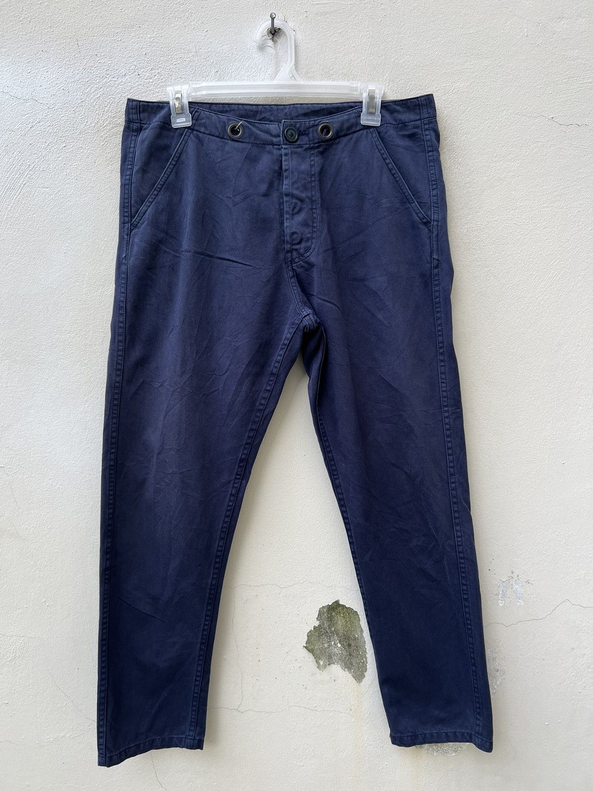 Bleu De Paname Fade French Indigo Blue de Paname France Cropped Work Pant Size US 31 - 6 Thumbnail