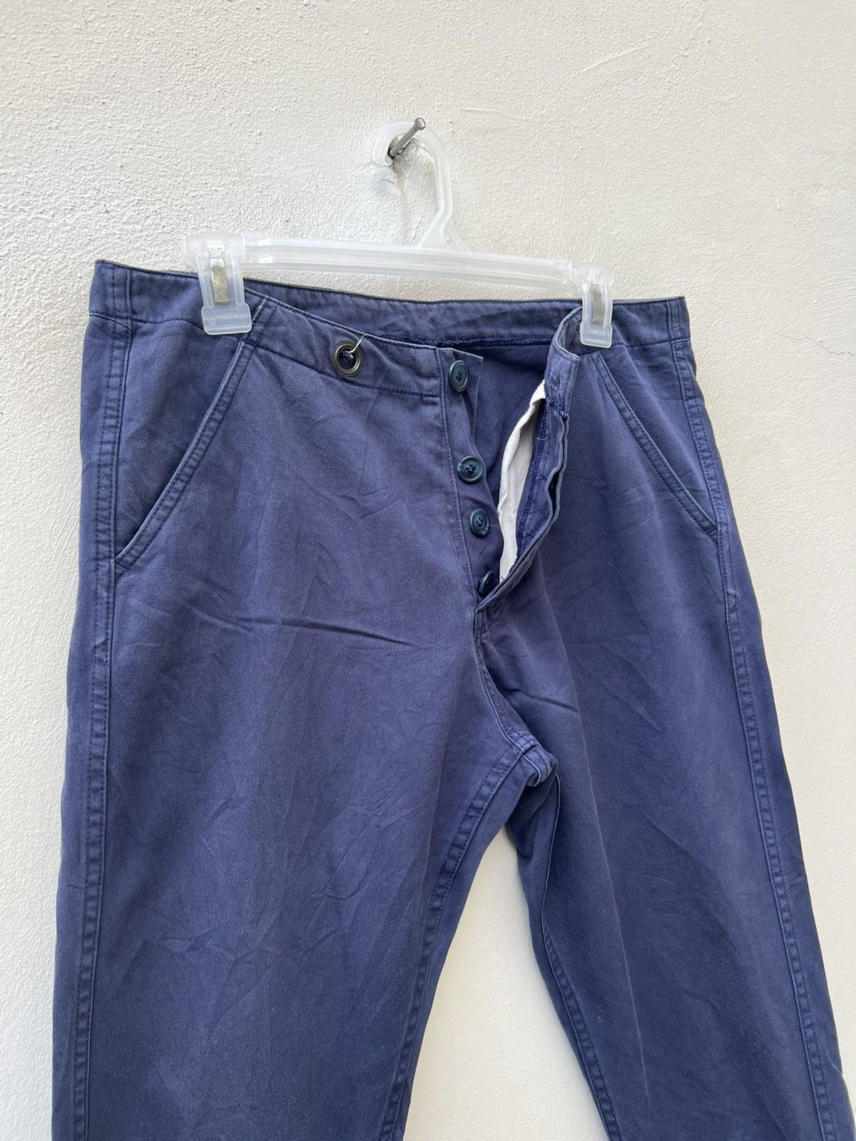 Bleu De Paname Fade French Indigo Blue de Paname France Cropped Work Pant Size US 31 - 8 Thumbnail