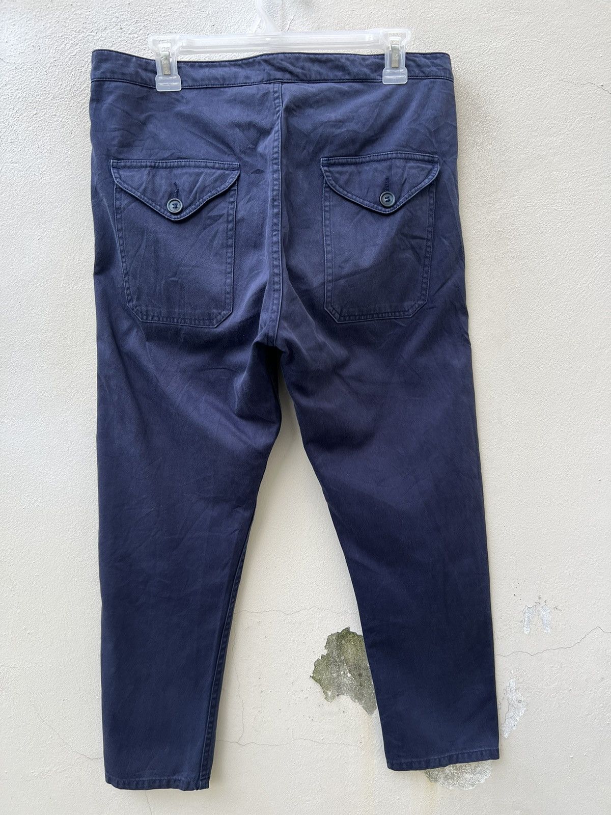 Bleu De Paname Fade French Indigo Blue de Paname France Cropped Work Pant Size US 31 - 13 Thumbnail