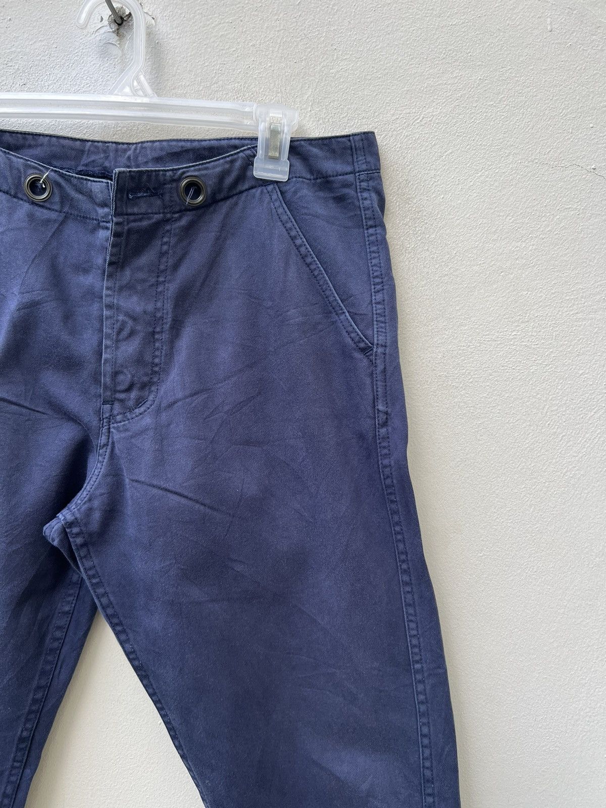 Bleu De Paname Fade French Indigo Blue de Paname France Cropped Work Pant Size US 31 - 11 Thumbnail