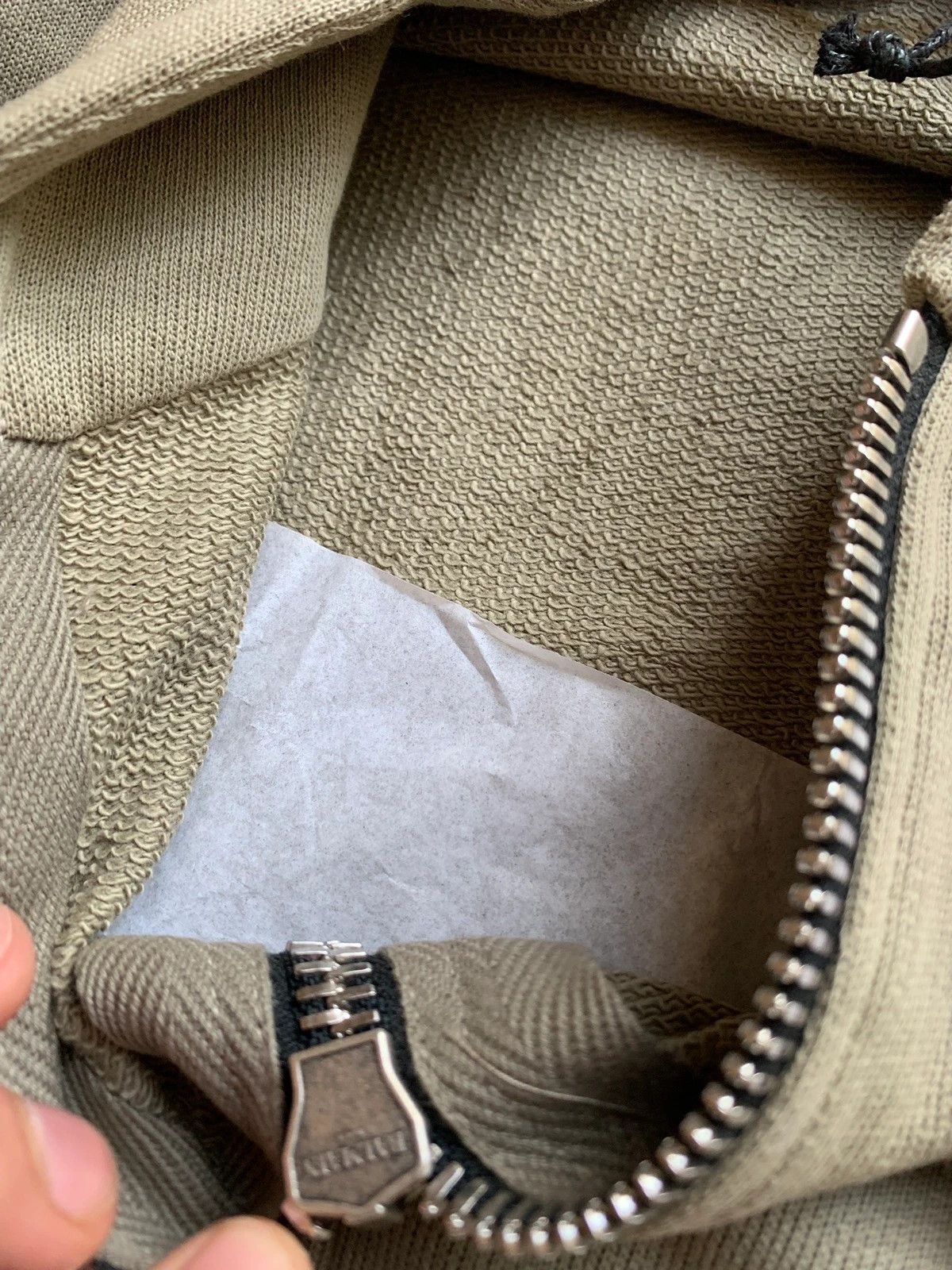 Balmain Lightweight Zip Up Hoodies in Khaki Size US XS / EU 42 / 0 - 4 Thumbnail