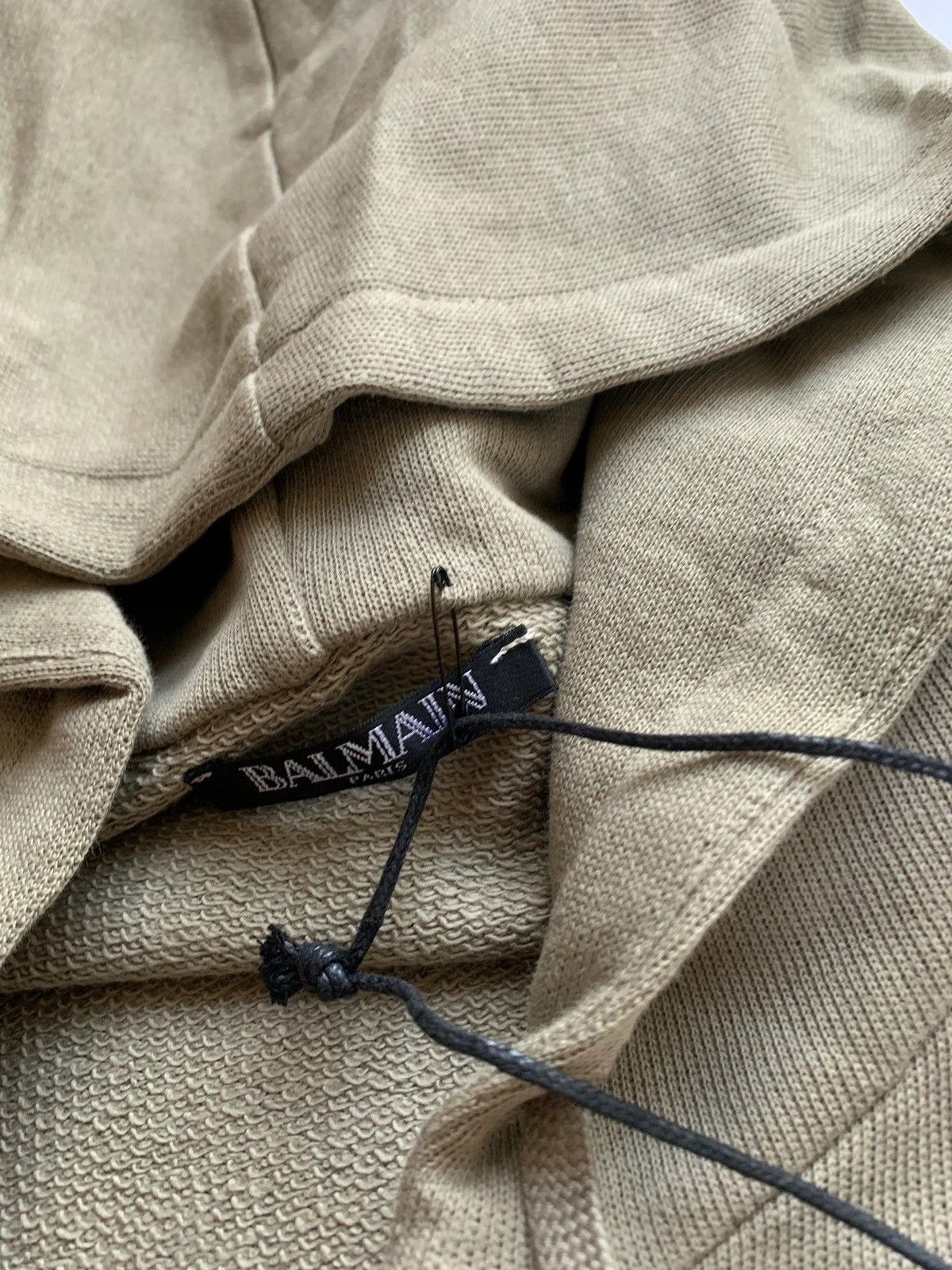 Balmain Lightweight Zip Up Hoodies in Khaki Size US XS / EU 42 / 0 - 9 Thumbnail