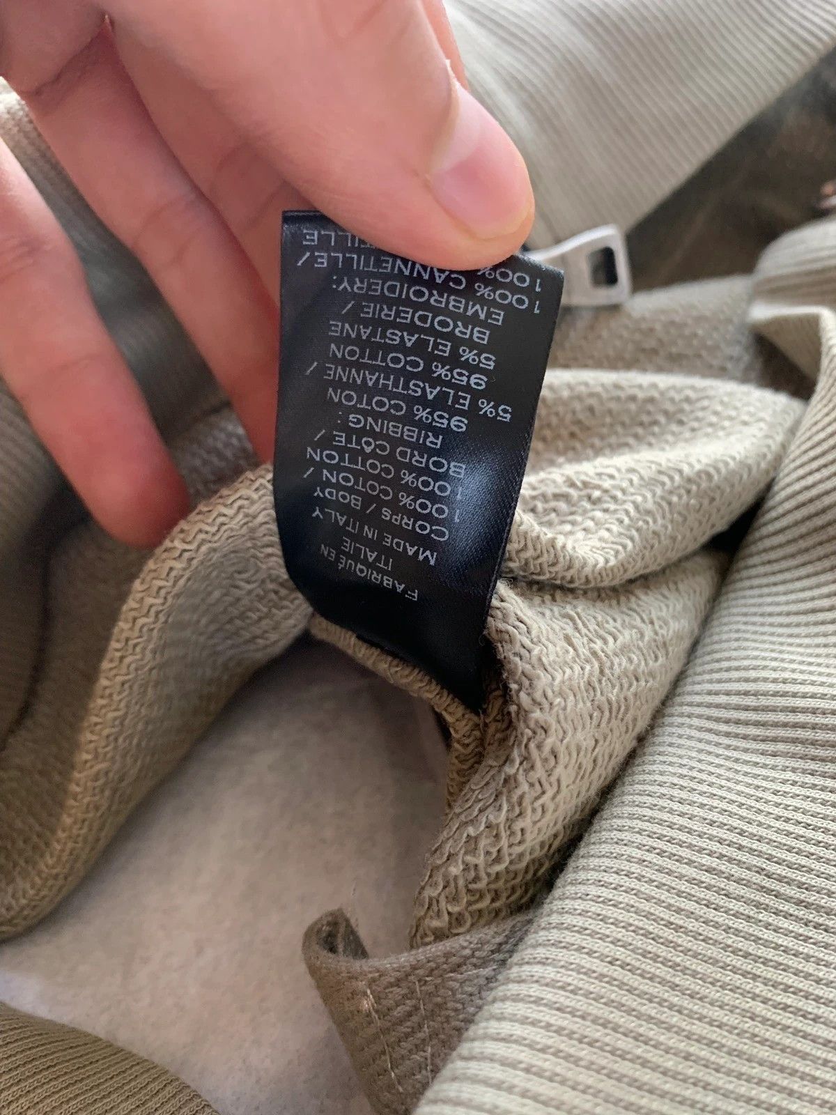 Balmain Lightweight Zip Up Hoodies in Khaki Size US XS / EU 42 / 0 - 8 Thumbnail