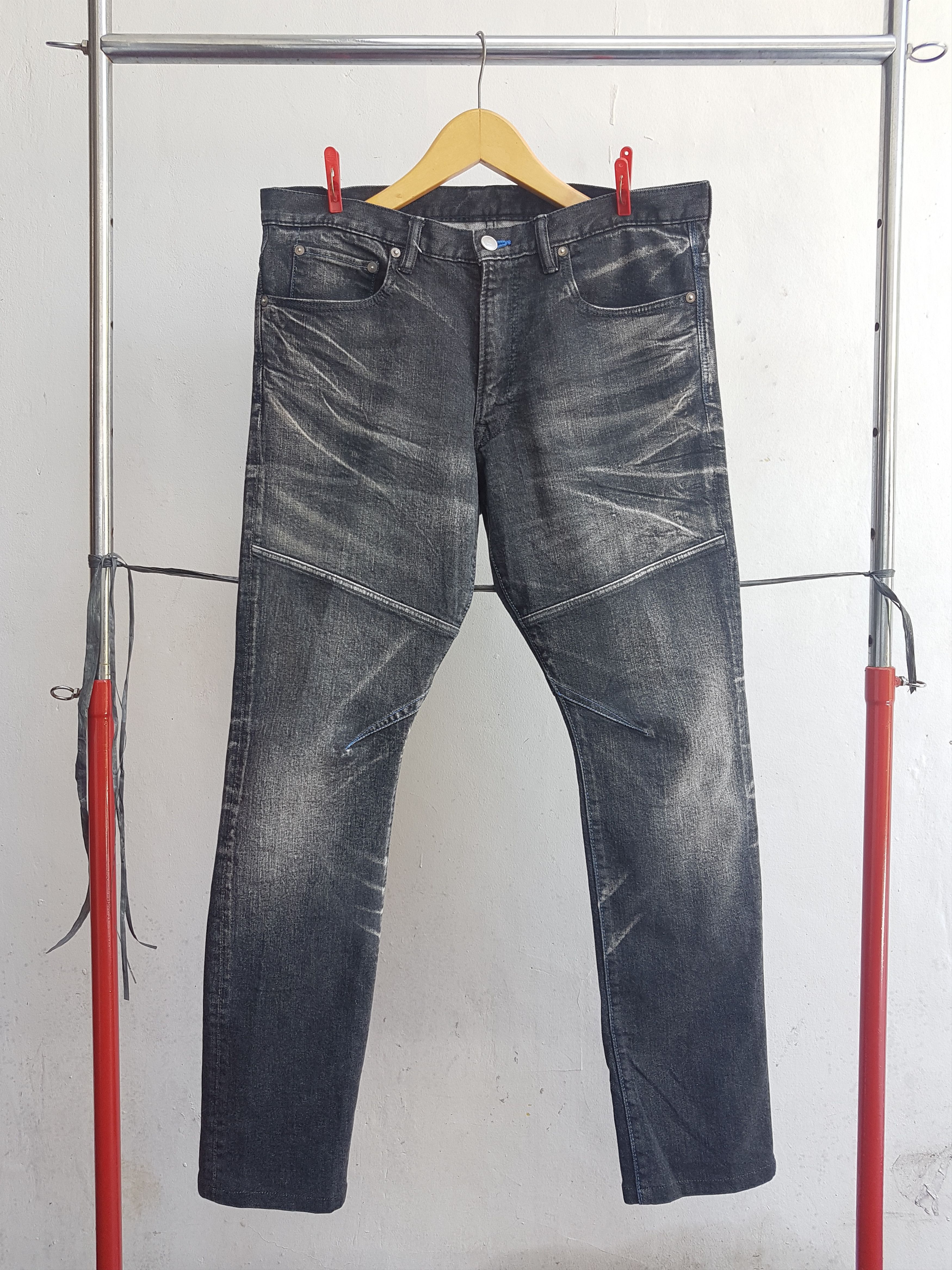 Lanvin Lanvin Distressed Slimfit Stretch Biker Jeans Size US 32 / EU 48 - 1 Thumbnail