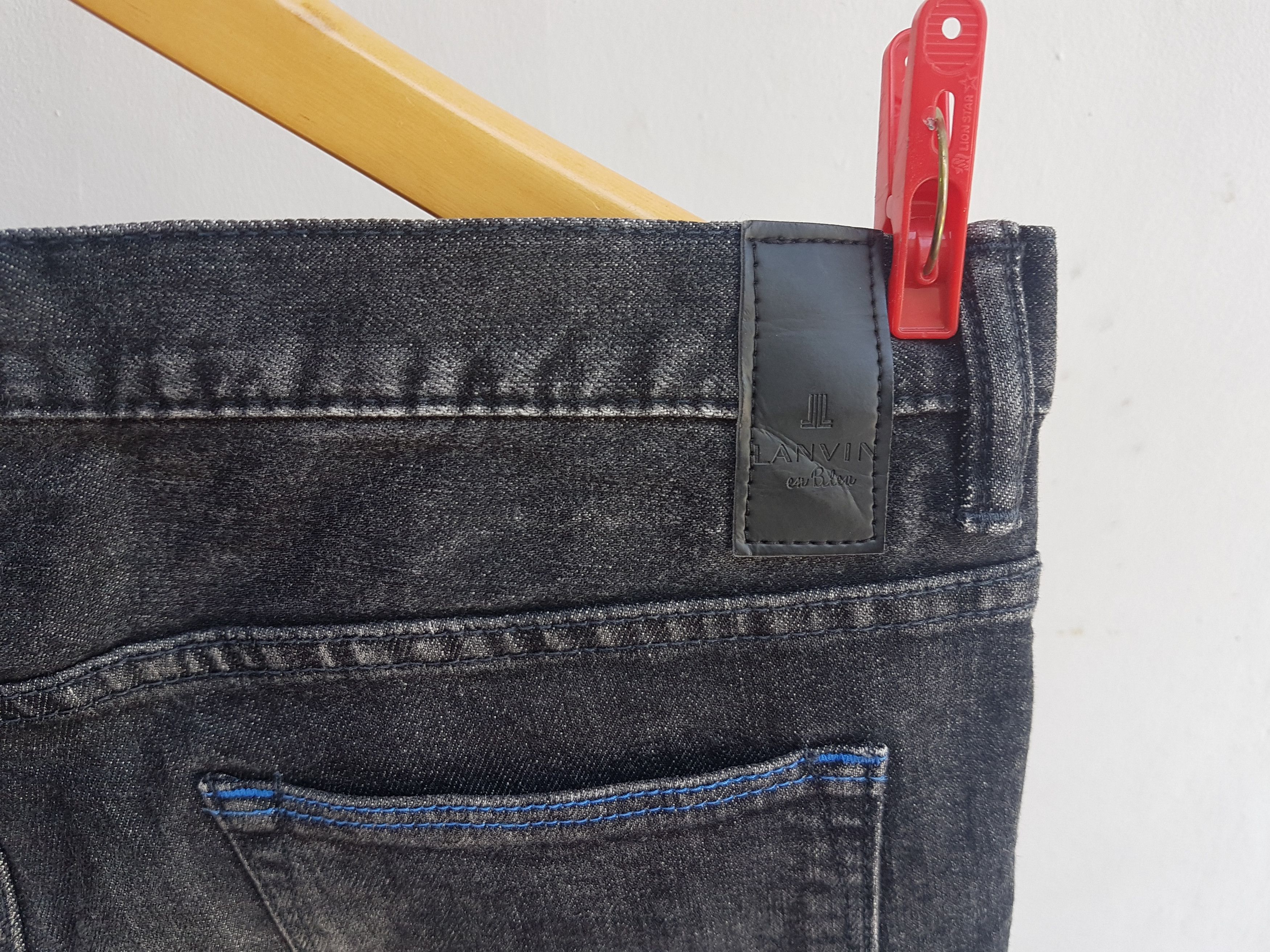 Lanvin Lanvin Distressed Slimfit Stretch Biker Jeans Size US 32 / EU 48 - 2 Thumbnail