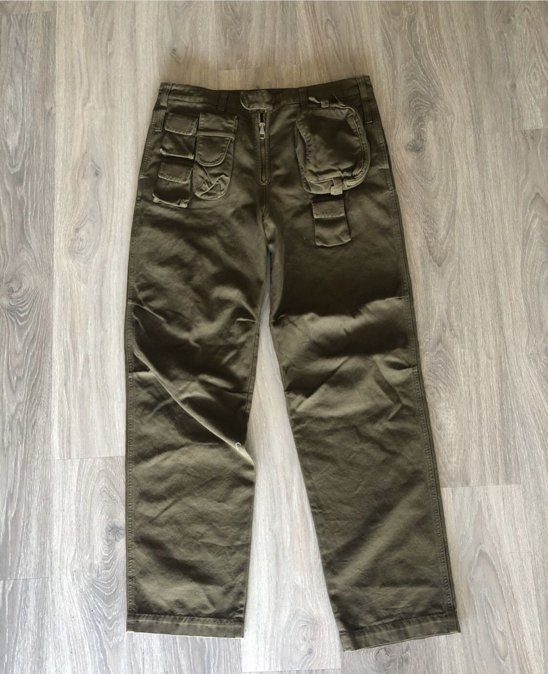 image of Louis Vuitton Climbing Multi Pocket Utility Pants in Olive, Men's (Size 34)