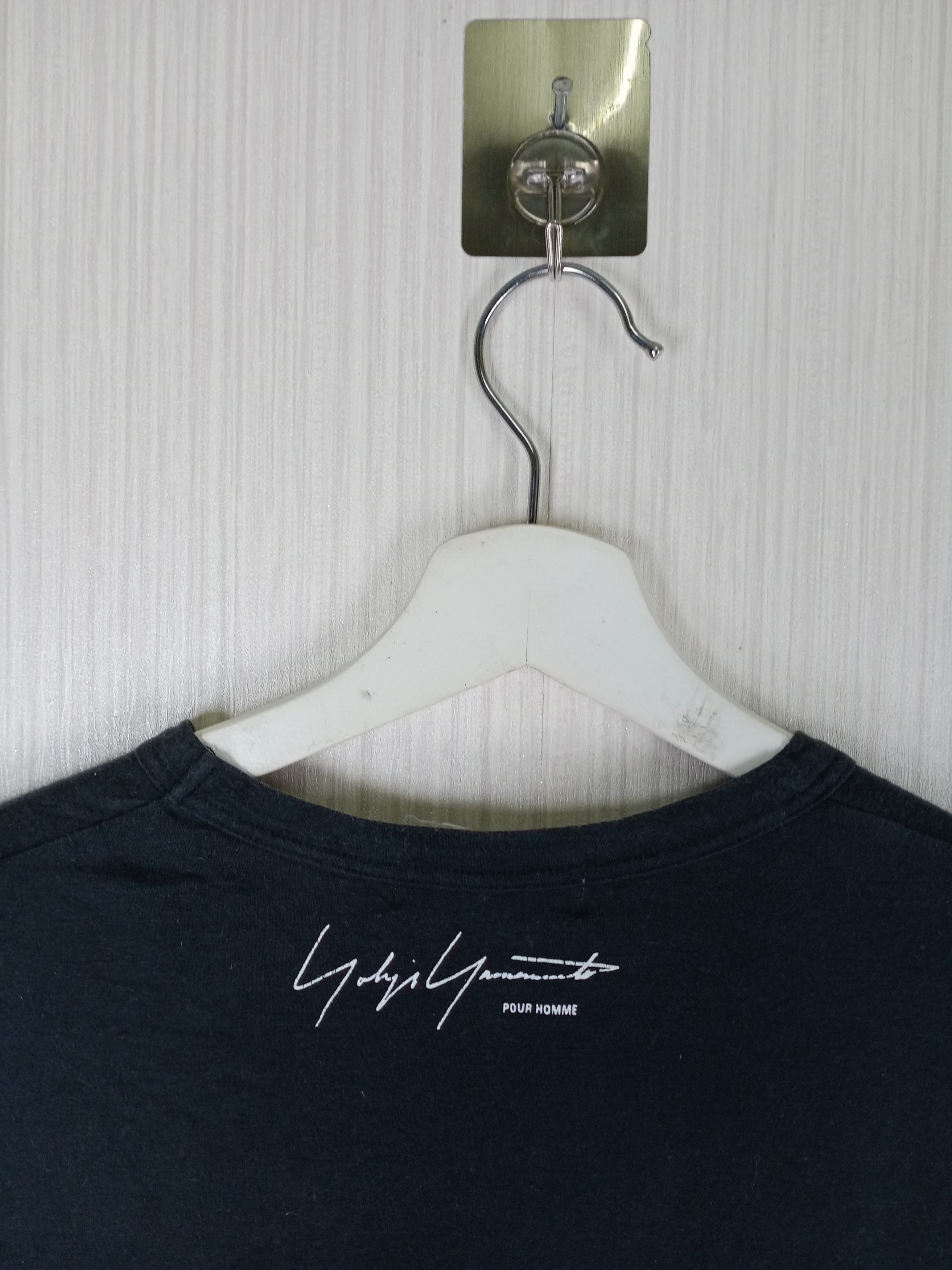 Yohji Yamamoto Yohji yamamoto Signature Pour Homme Tshirt Size US L / EU 52-54 / 3 - 6 Thumbnail