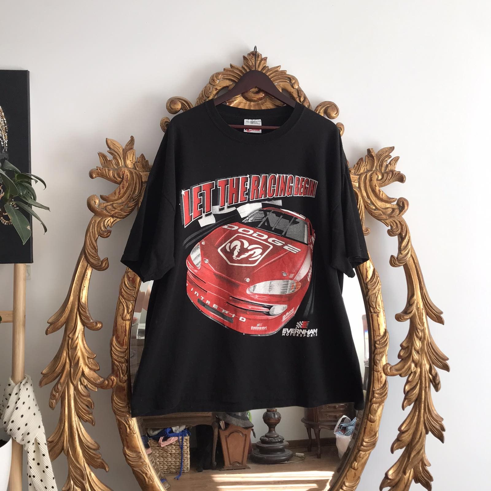 Vintage 2001 Dodge Let The Racing Begin NASCAR TShirt Sz XL