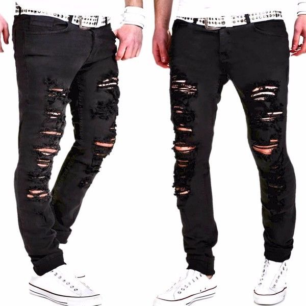 Roen × Seditionaries Japanese Roen Ripped Skinny Punk Rock Pant Size US 28 / EU 44 - 1 Thumbnail