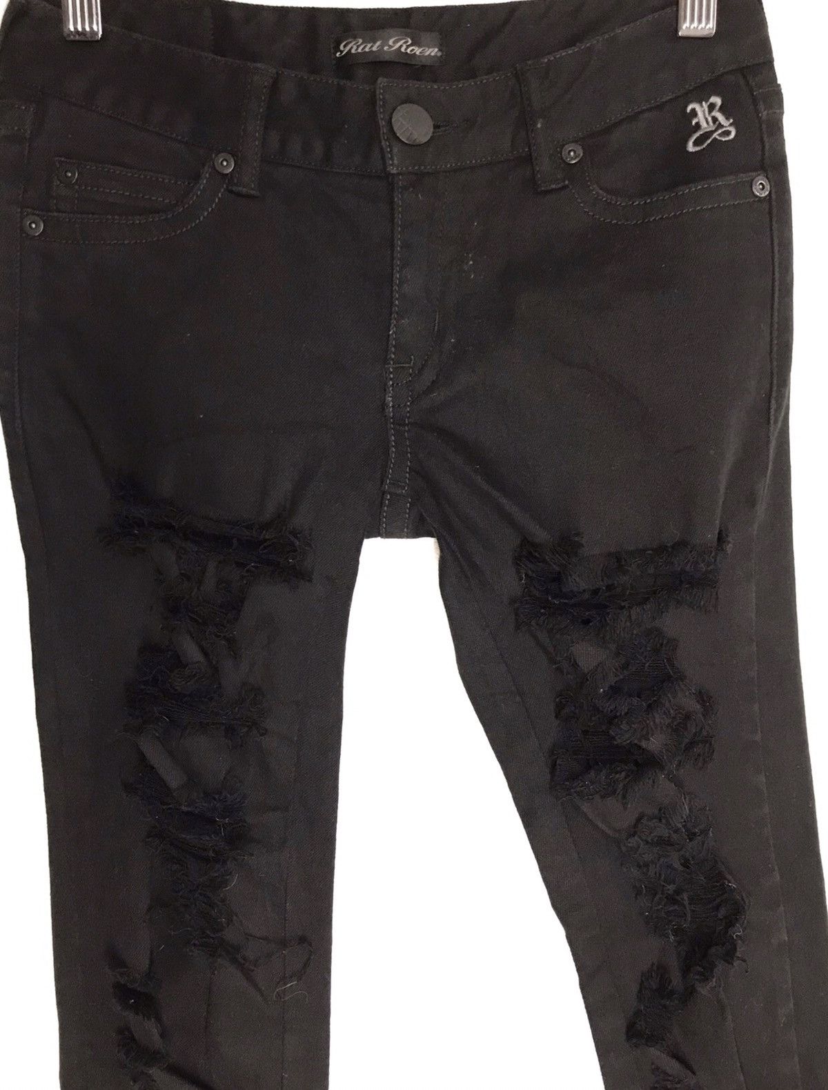 Roen × Seditionaries Japanese Roen Ripped Skinny Punk Rock Pant Size US 28 / EU 44 - 3 Thumbnail