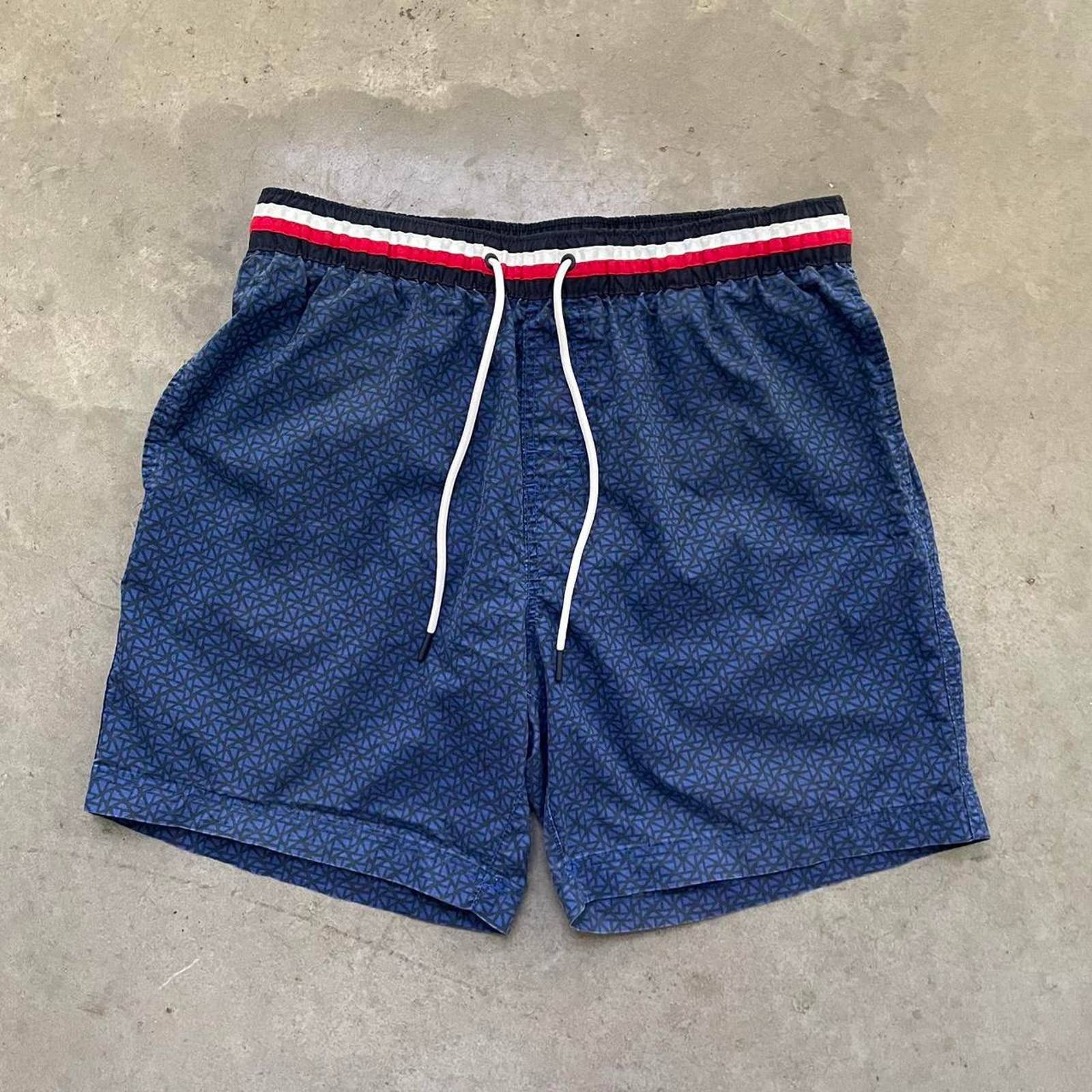 Tommy Hilfiger Tommy Hilfiger Blue Pattern Swim Shorts | Grailed
