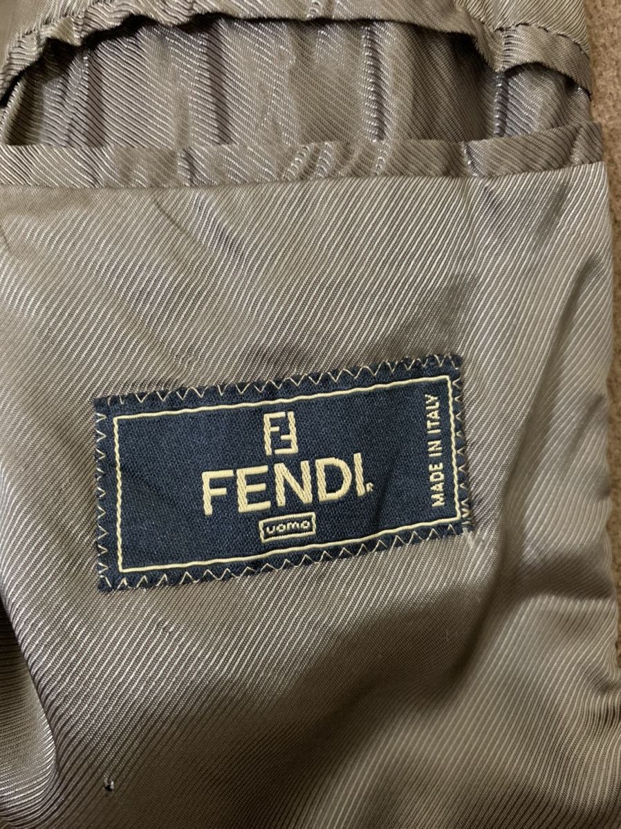 Fendi Vintage Fendi Wool Hoodie Long Coat Size US XL / EU 56 / 4 - 12 Thumbnail