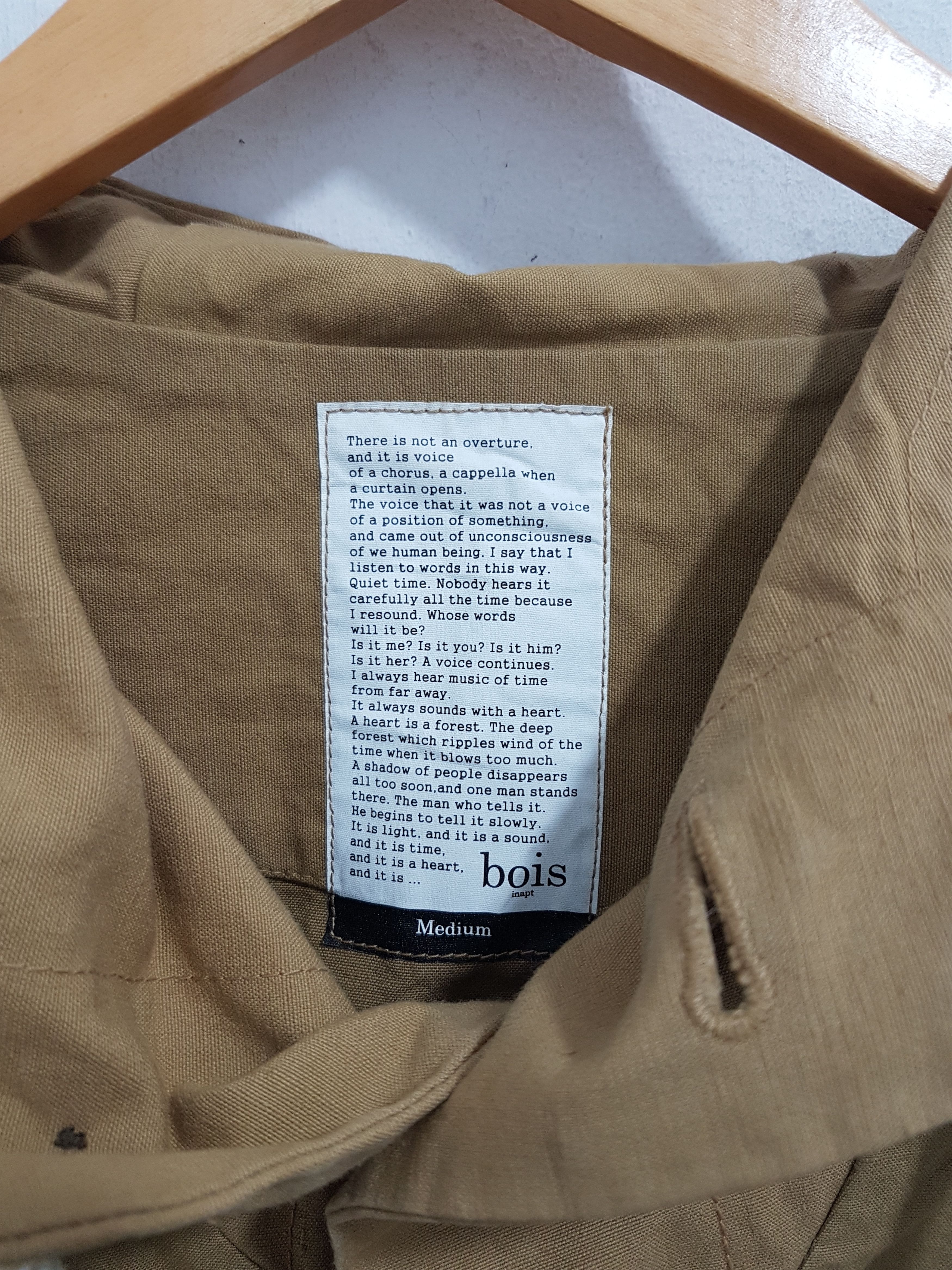 Japanese Brand Japanese Brand Bois Inapt Remake Oversize Coat Jacket Size US M / EU 48-50 / 2 - 3 Thumbnail