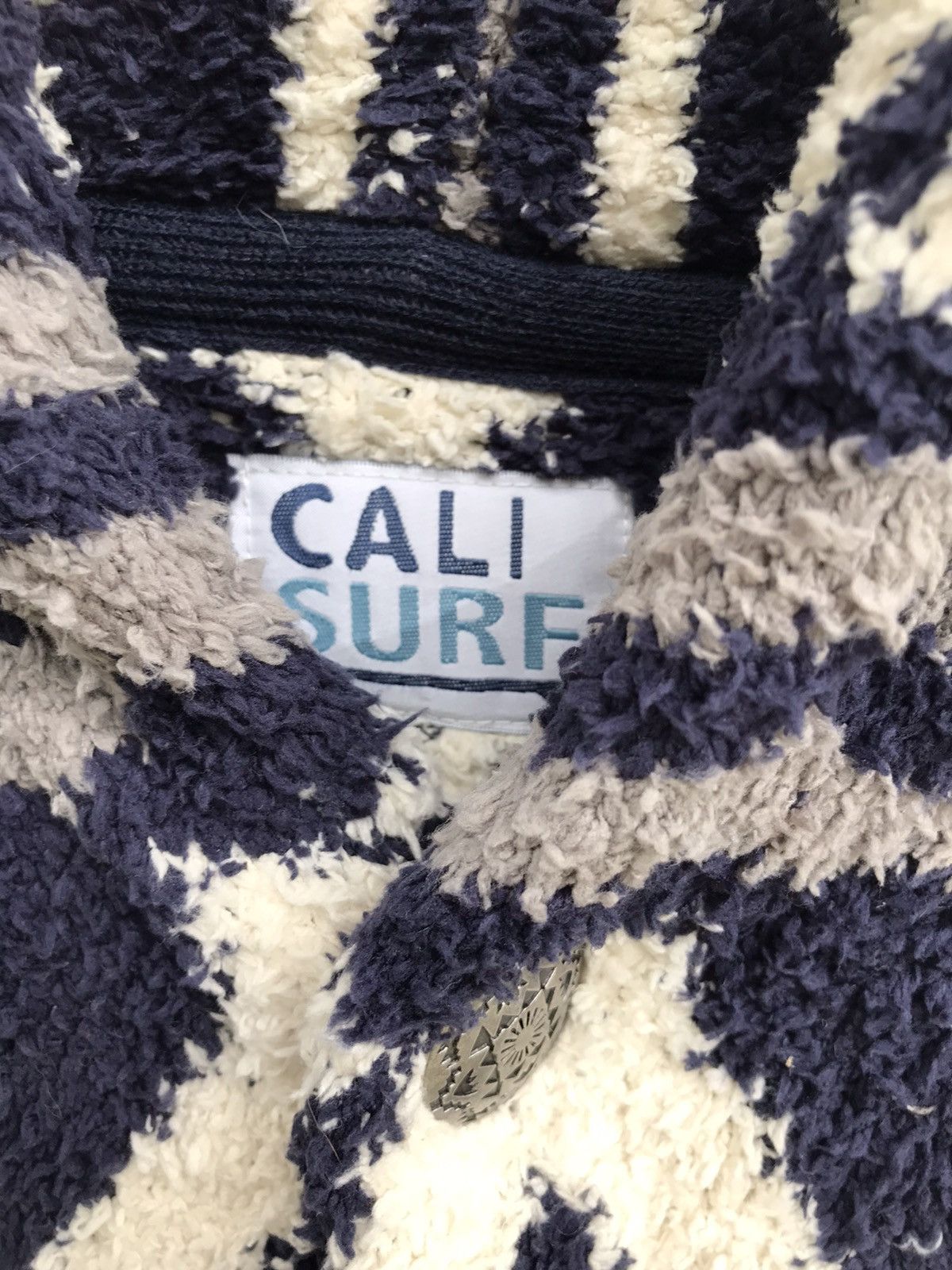 Japanese Brand Japanese Brand Cali Surf Fleece Button Winter Jacket Size US L / EU 52-54 / 3 - 3 Thumbnail
