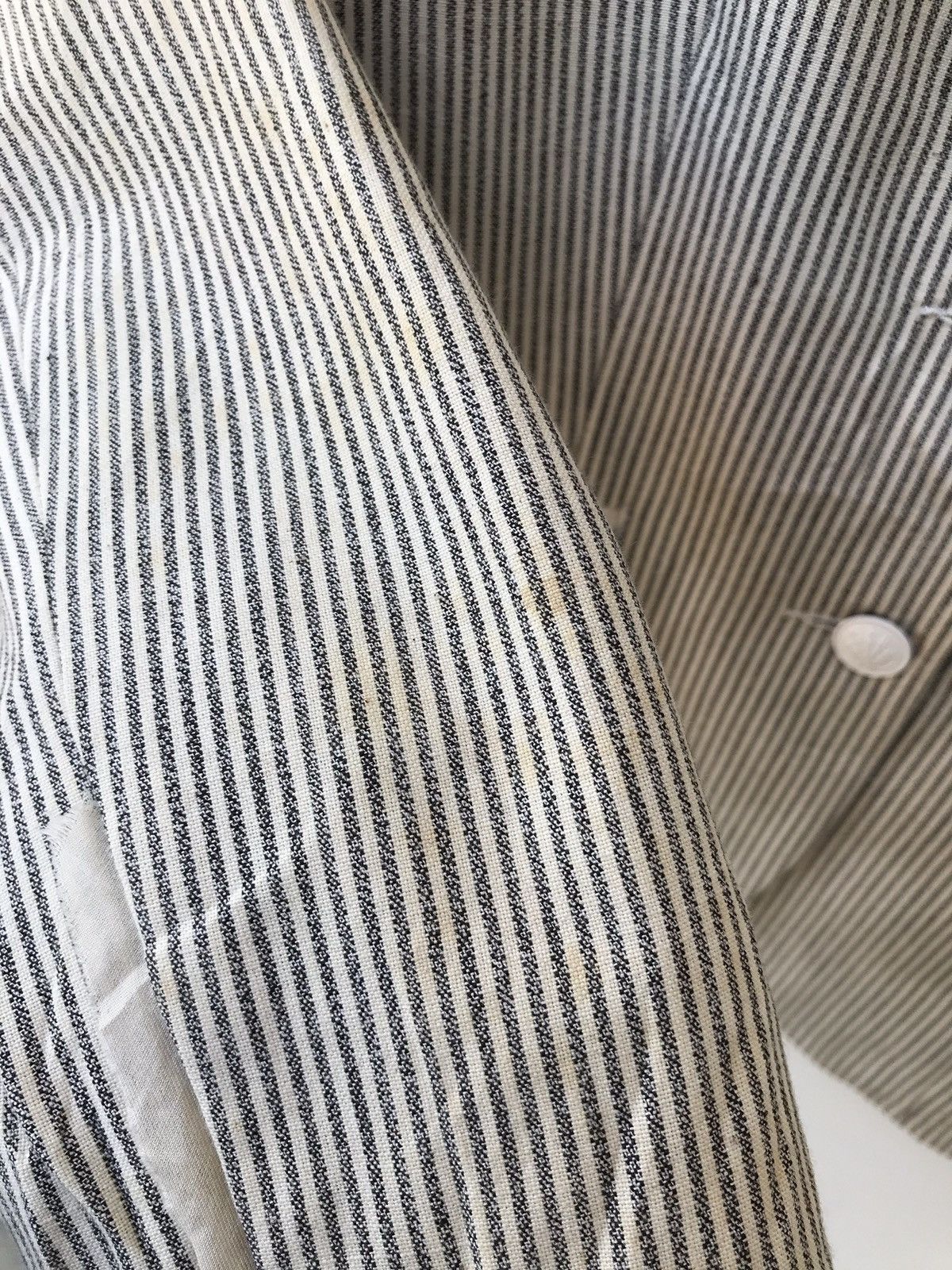 Rag & Bone NWT Rag & Bone New York Stripes Hickory Light Button Jacket Size US XXS / EU 40 - 7 Thumbnail