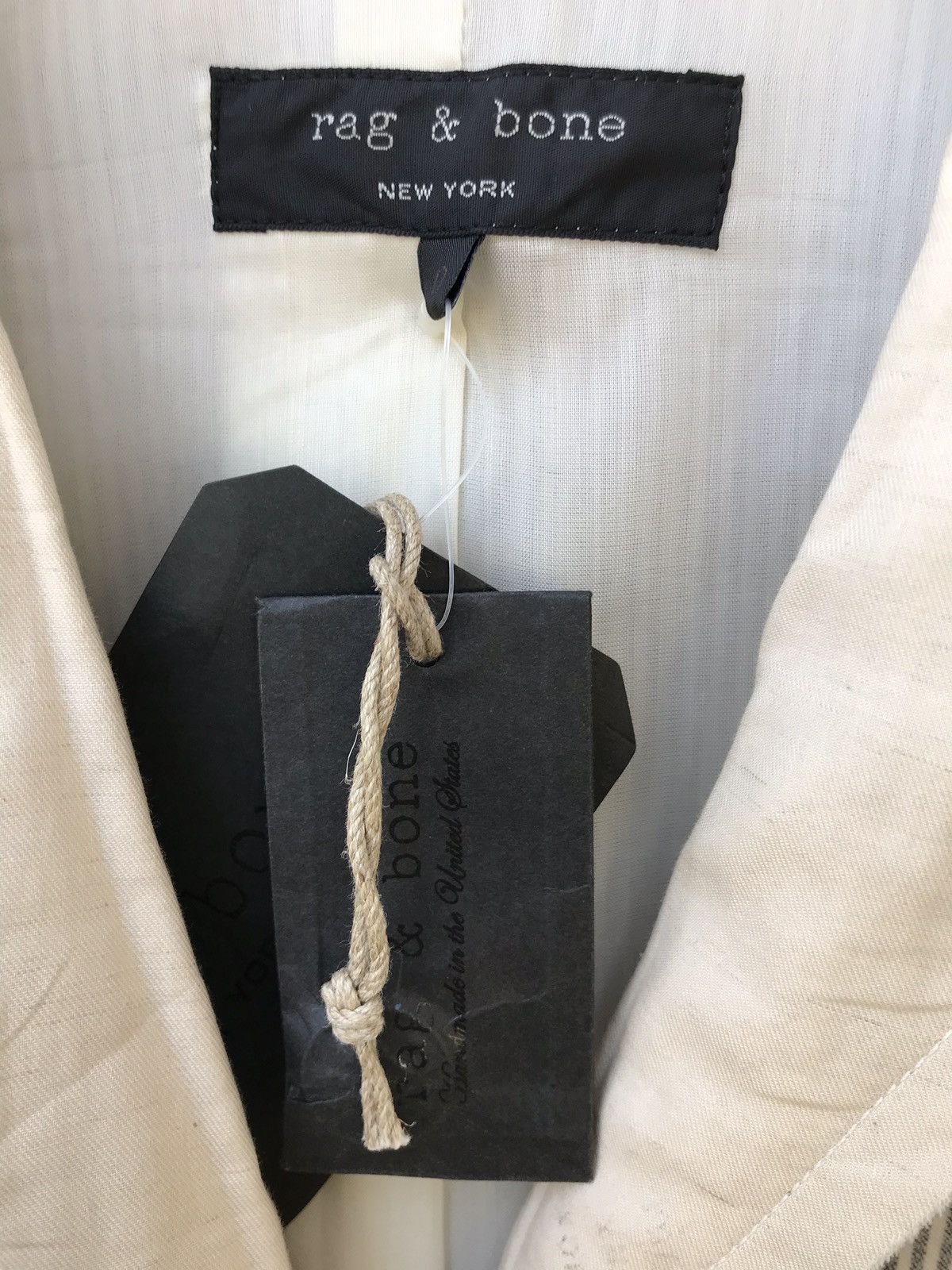 Rag & Bone NWT Rag & Bone New York Stripes Hickory Light Button Jacket Size US XXS / EU 40 - 6 Thumbnail