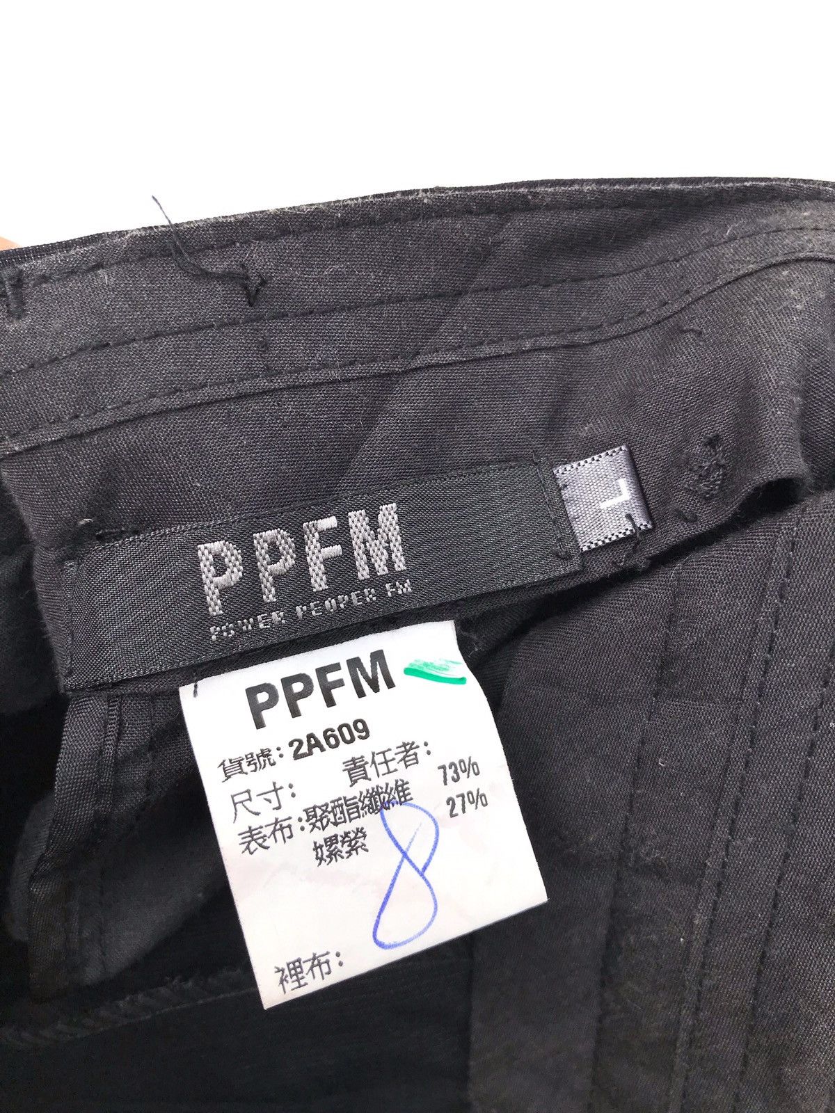 PPFM Japanese Brand PPFM Black Formal Trouser Pants Size US 30 / EU 46 - 6 Thumbnail