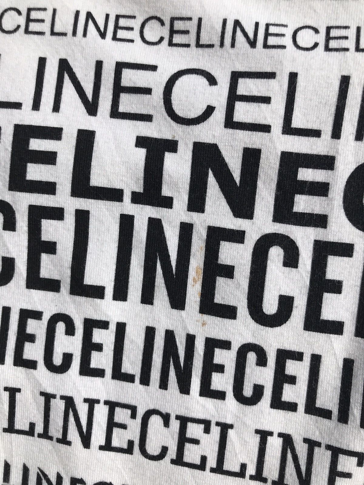 Celine Made in France Celine All Overprint Logo Spell Out Tee Size US M / EU 48-50 / 2 - 3 Thumbnail
