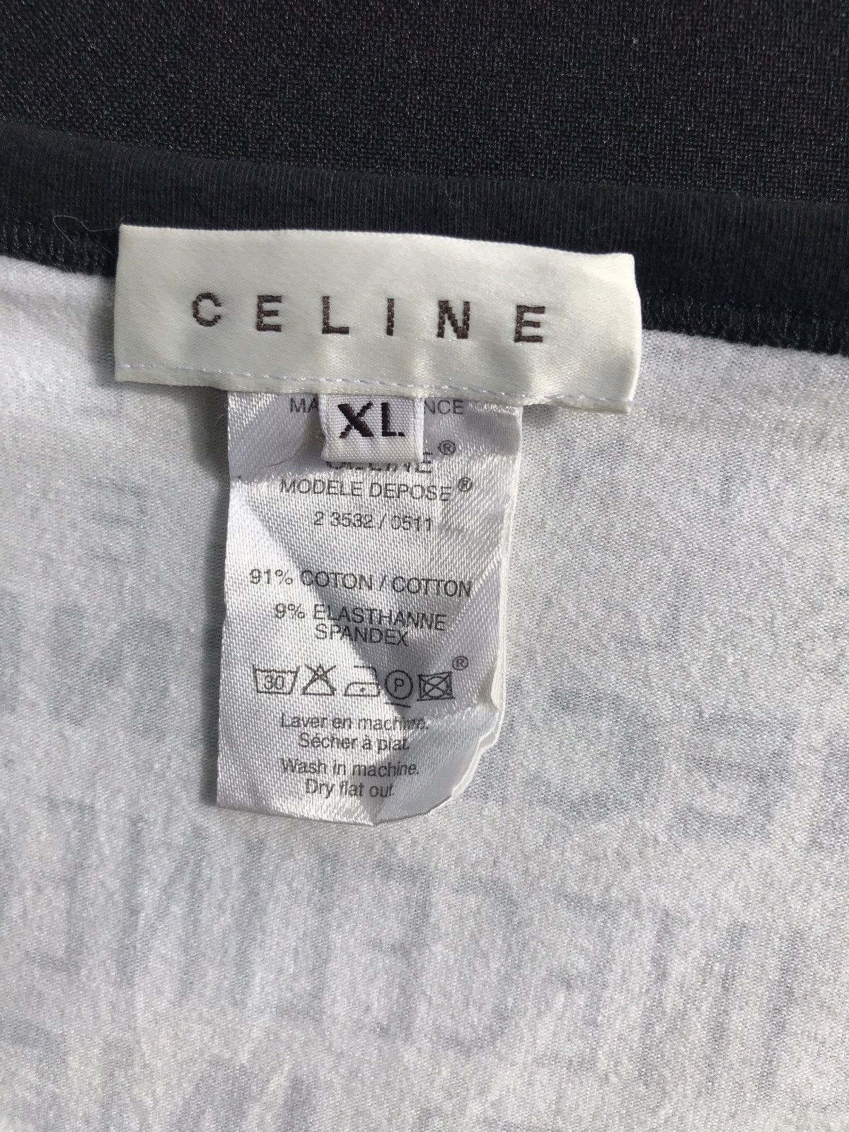 Celine Made in France Celine All Overprint Logo Spell Out Tee Size US M / EU 48-50 / 2 - 5 Thumbnail