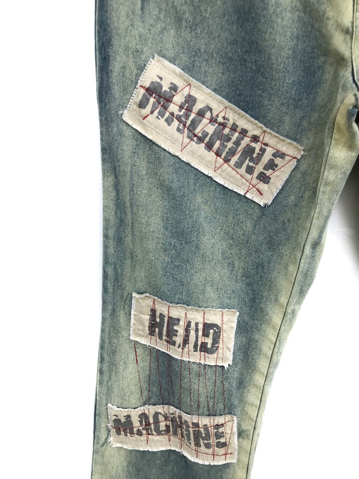 Japanese Brand Japanese Brand Gun Wolf Patchwork Distressed Kapital Style Size US 29 - 6 Thumbnail