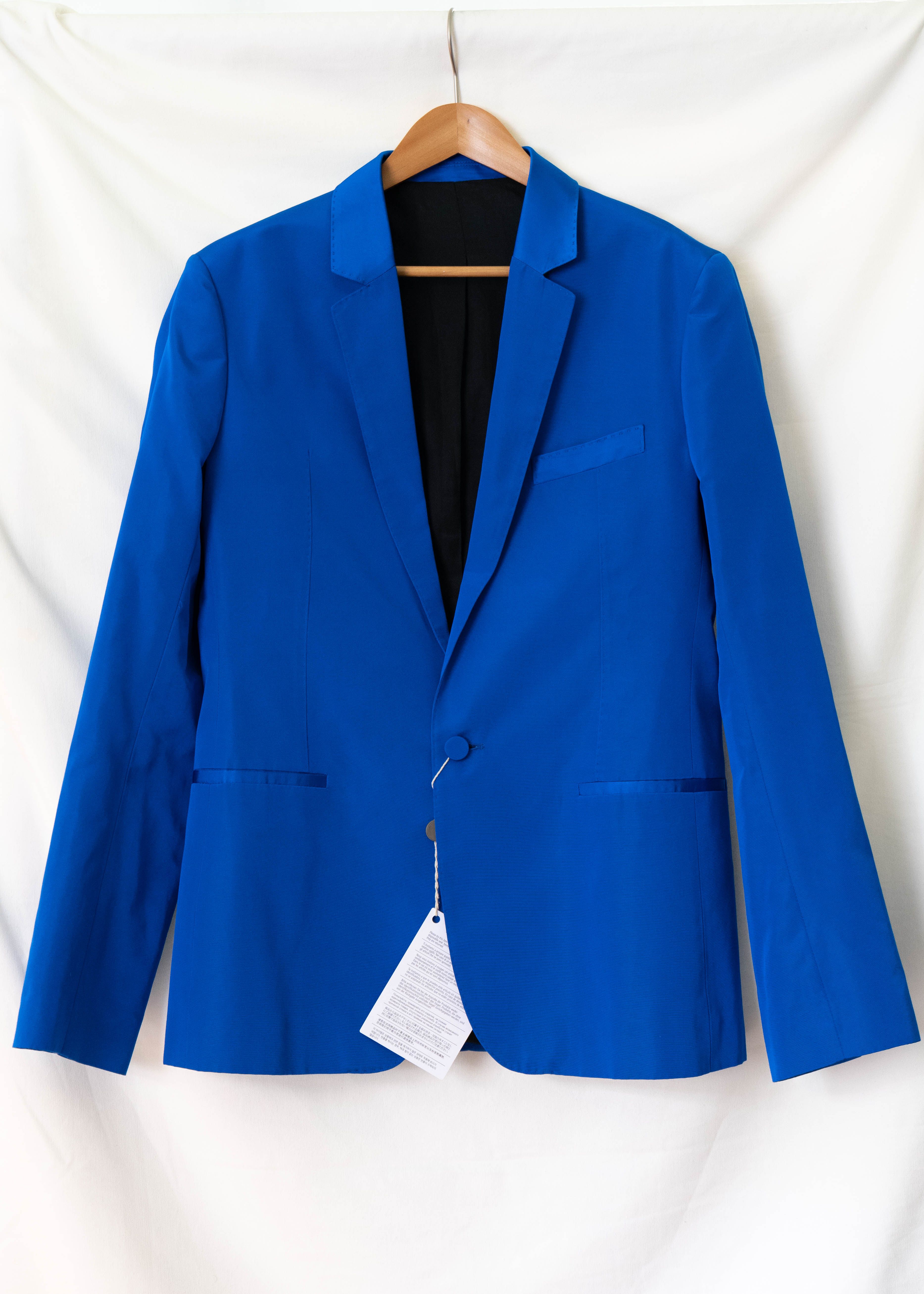 Pre-owned Haider Ackermann Ss20 Slim Blue Jacket