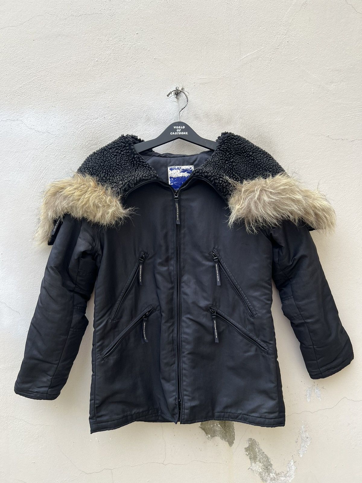 Japanese Brand Vintage 2000s NUKE Pre Julius 7 Waxed Artic Parka Jacket Size US M / EU 48-50 / 2 - 2 Thumbnail