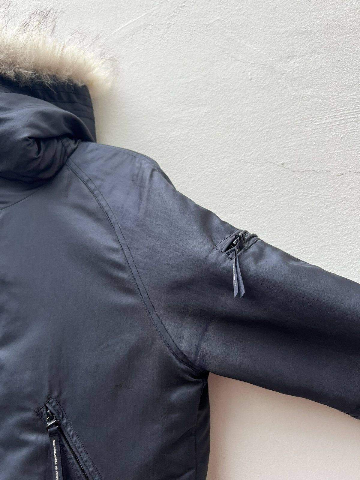 Japanese Brand Vintage 2000s NUKE Pre Julius 7 Waxed Artic Parka Jacket Size US M / EU 48-50 / 2 - 8 Thumbnail