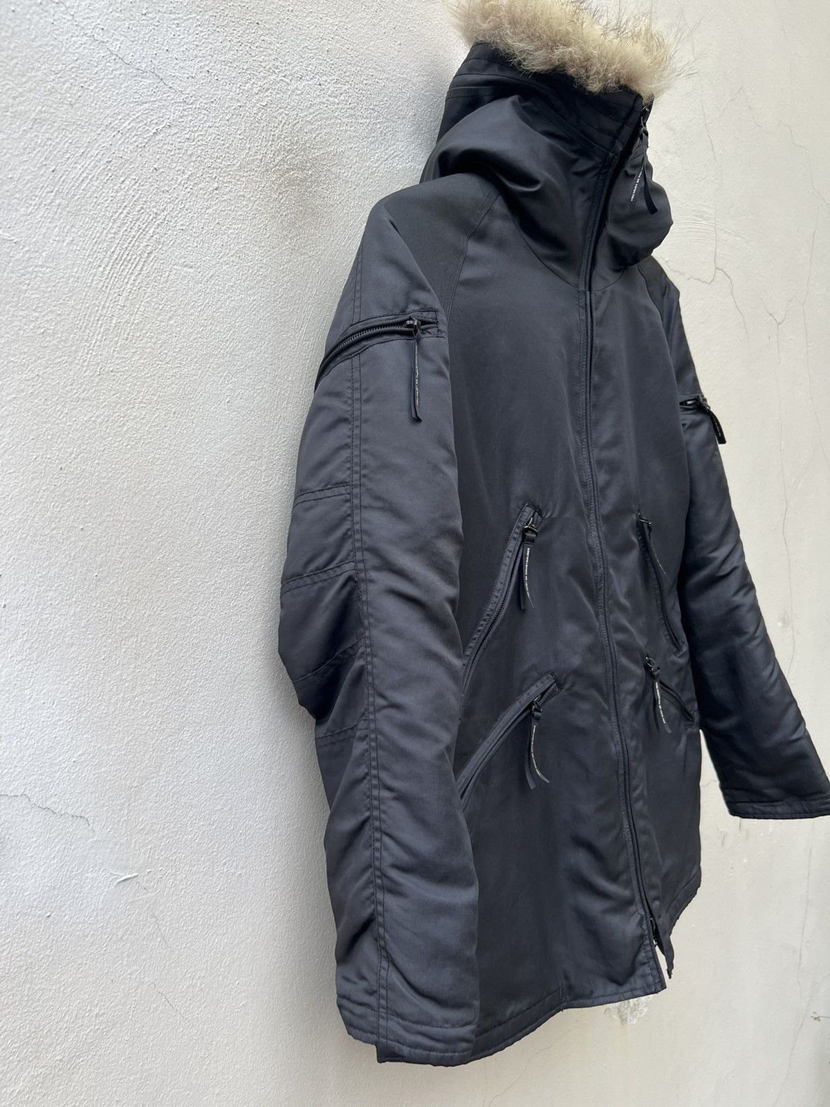 Japanese Brand Vintage 2000s NUKE Pre Julius 7 Waxed Artic Parka Jacket Size US M / EU 48-50 / 2 - 14 Thumbnail