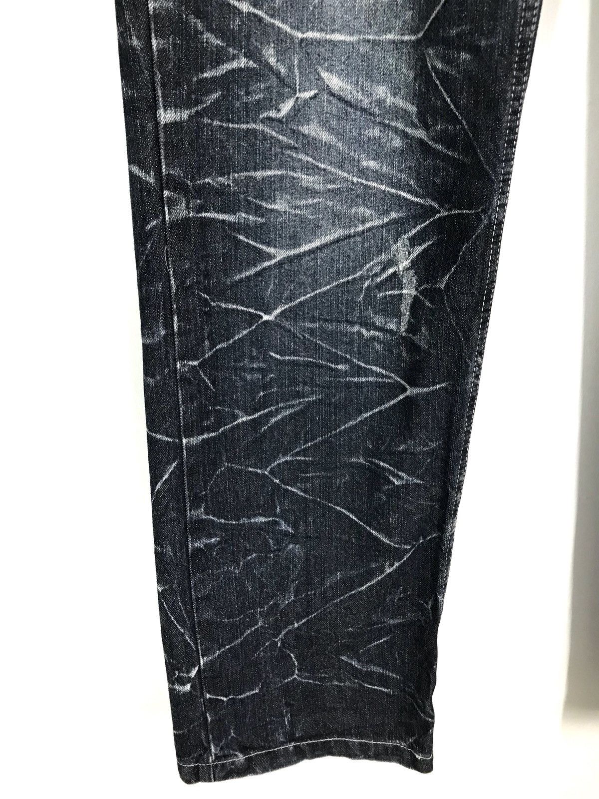 Comme des Garcons × Undercover Japanese Brand Double Waist Clawmark Faded Denim Jeans Size US 32 / EU 48 - 4 Thumbnail