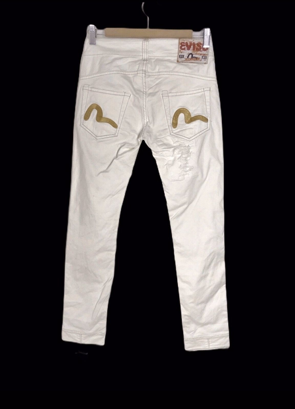 Evisu × Japanese Brand EVISU EU-ED Distressed Italy Made Punk Rock Slim Pant Size US 28 / EU 44 - 2 Thumbnail