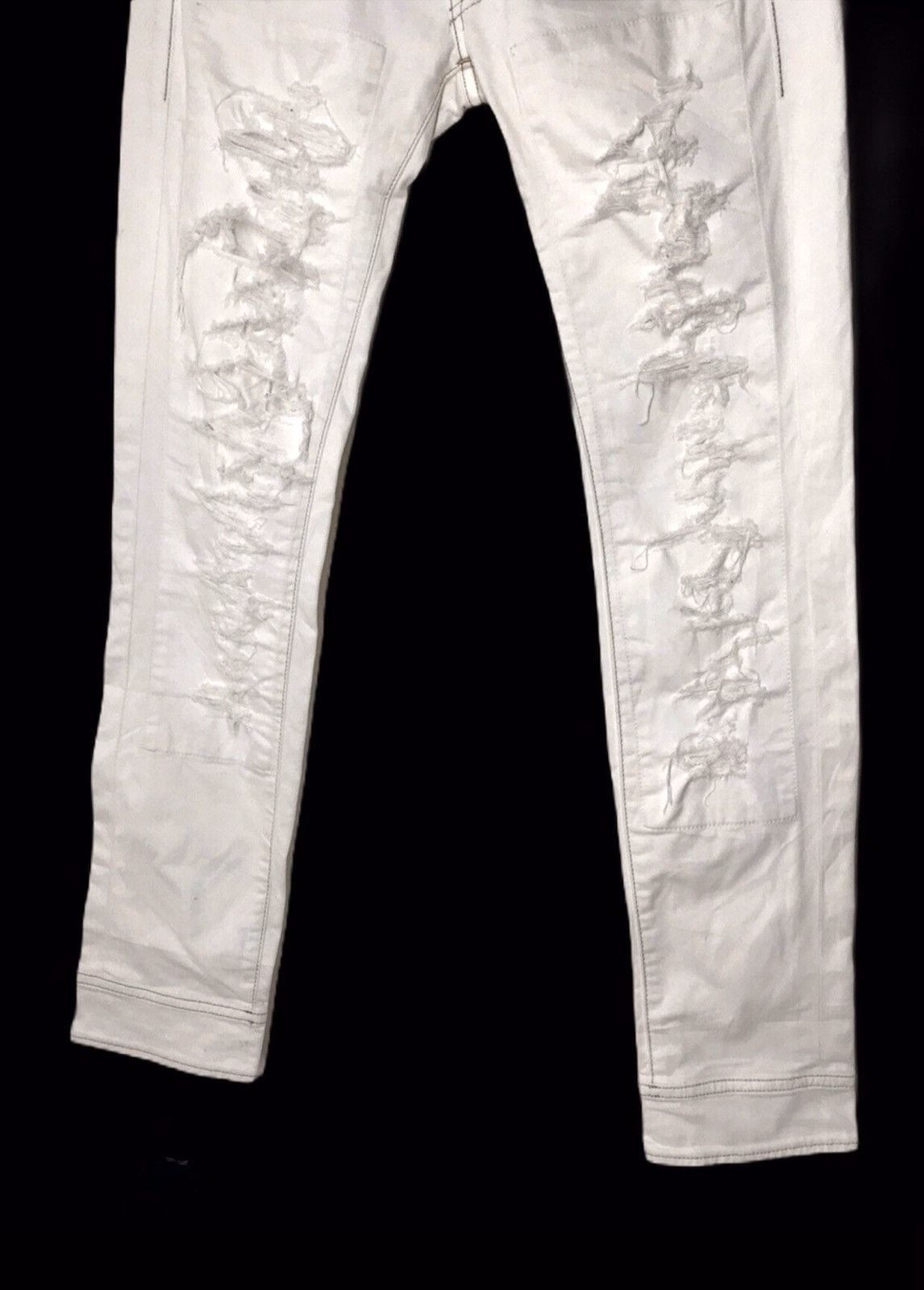 Evisu × Japanese Brand EVISU EU-ED Distressed Italy Made Punk Rock Slim Pant Size US 28 / EU 44 - 4 Thumbnail