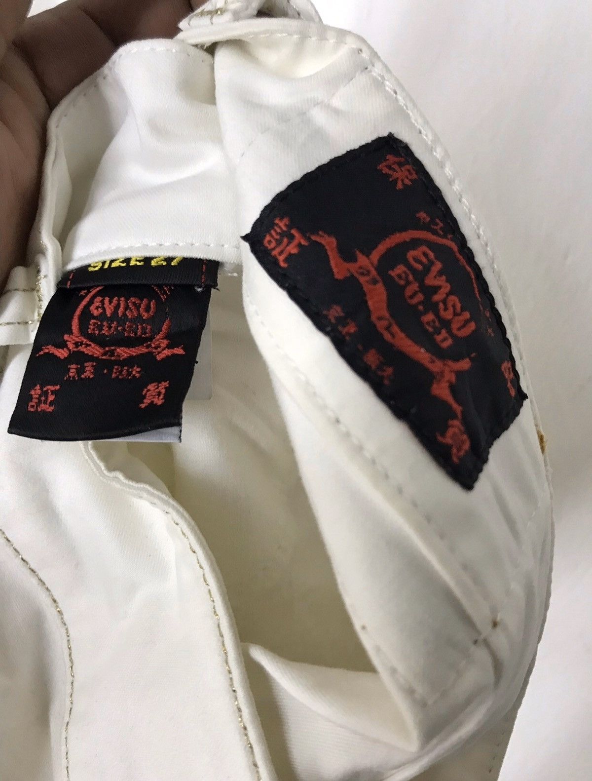 Evisu × Japanese Brand EVISU EU-ED Distressed Italy Made Punk Rock Slim Pant Size US 28 / EU 44 - 8 Thumbnail